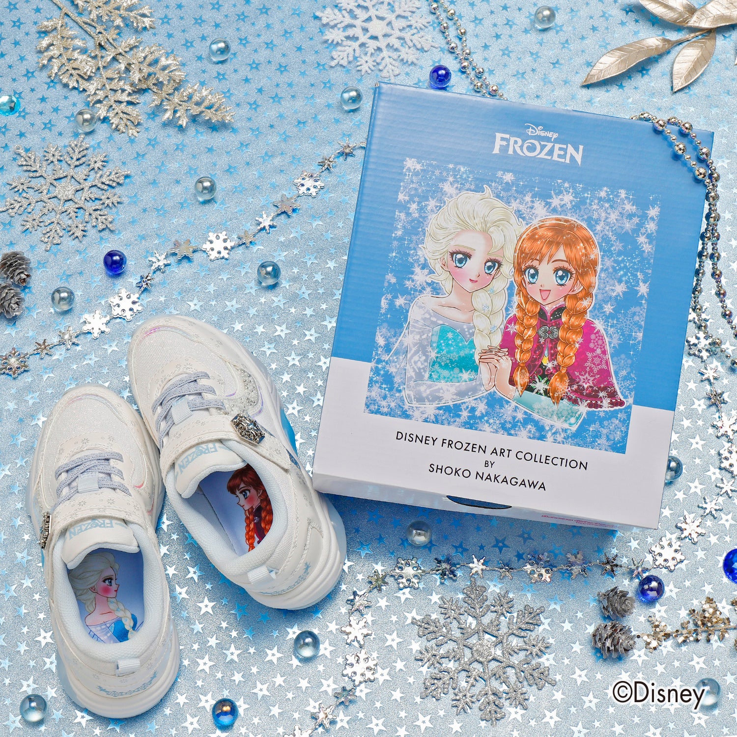 ABC-MART限定】中川翔子さん描きおろし『アナと雪の女王』がシューズに