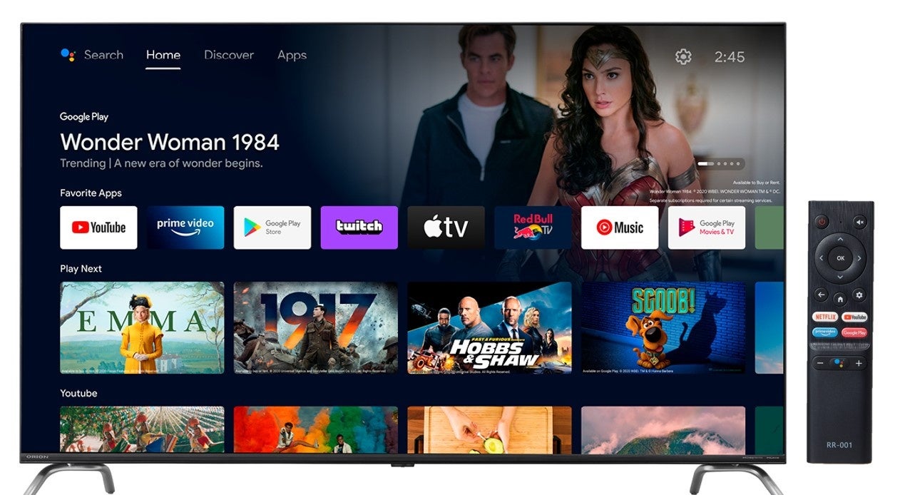 4K50型「ORION チューナーレススマートテレビ AEUD-50D」を