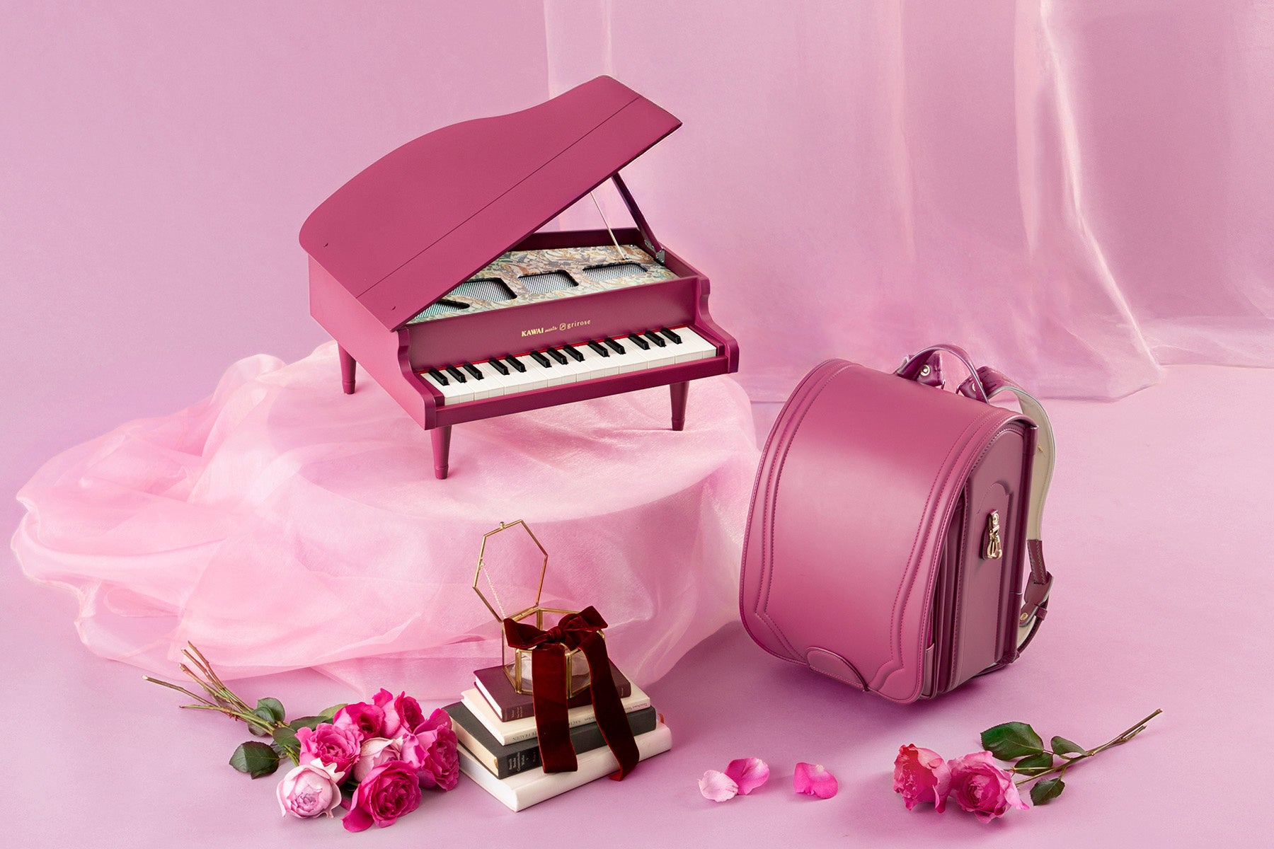 土屋鞄のランドセルブランド「grirose」河合楽器製作所とコラボ第2弾