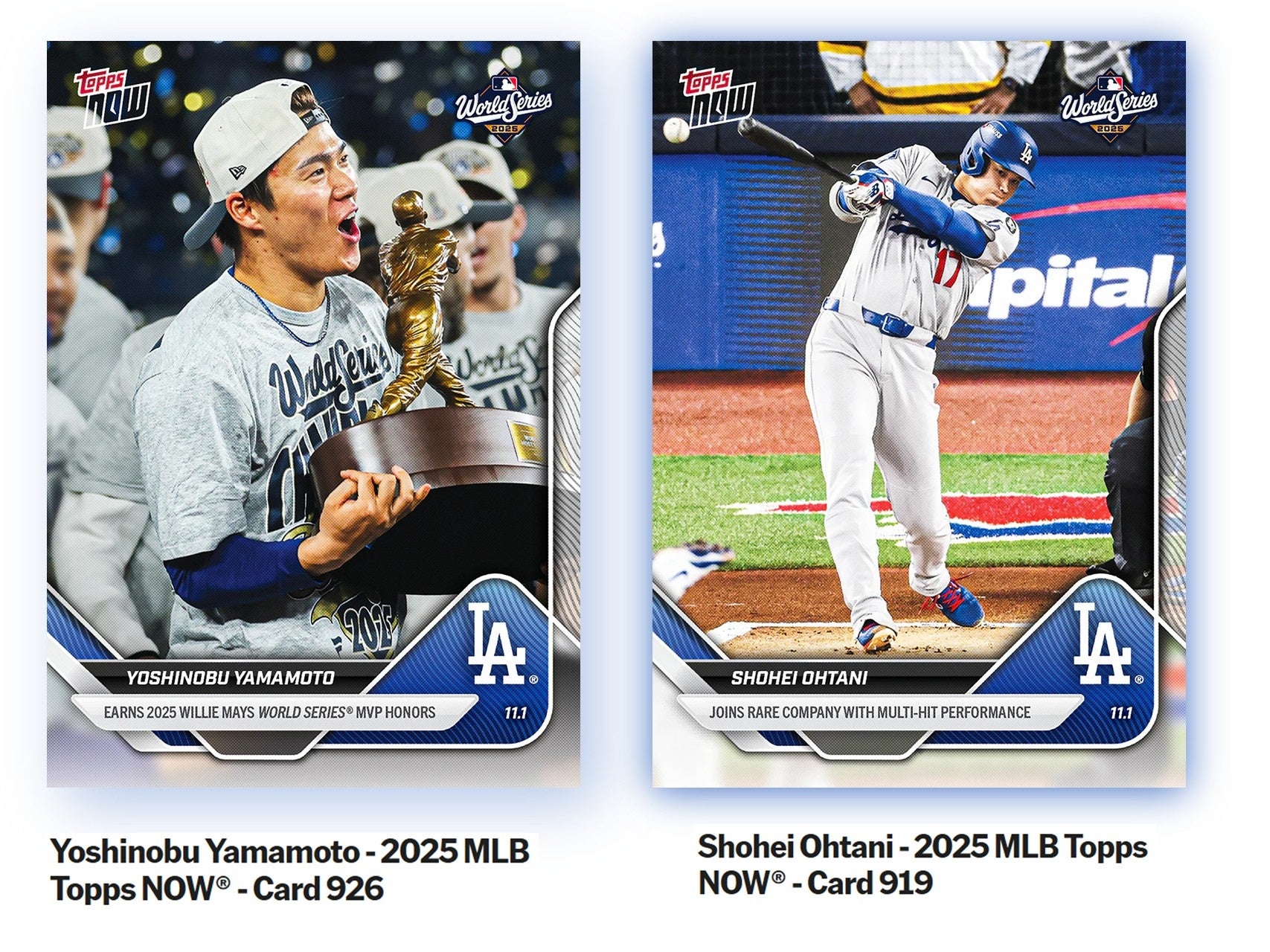 速報）Topps株式会社が Topps NOW新商品「Yoshinobu Yamamoto-2025 MLB