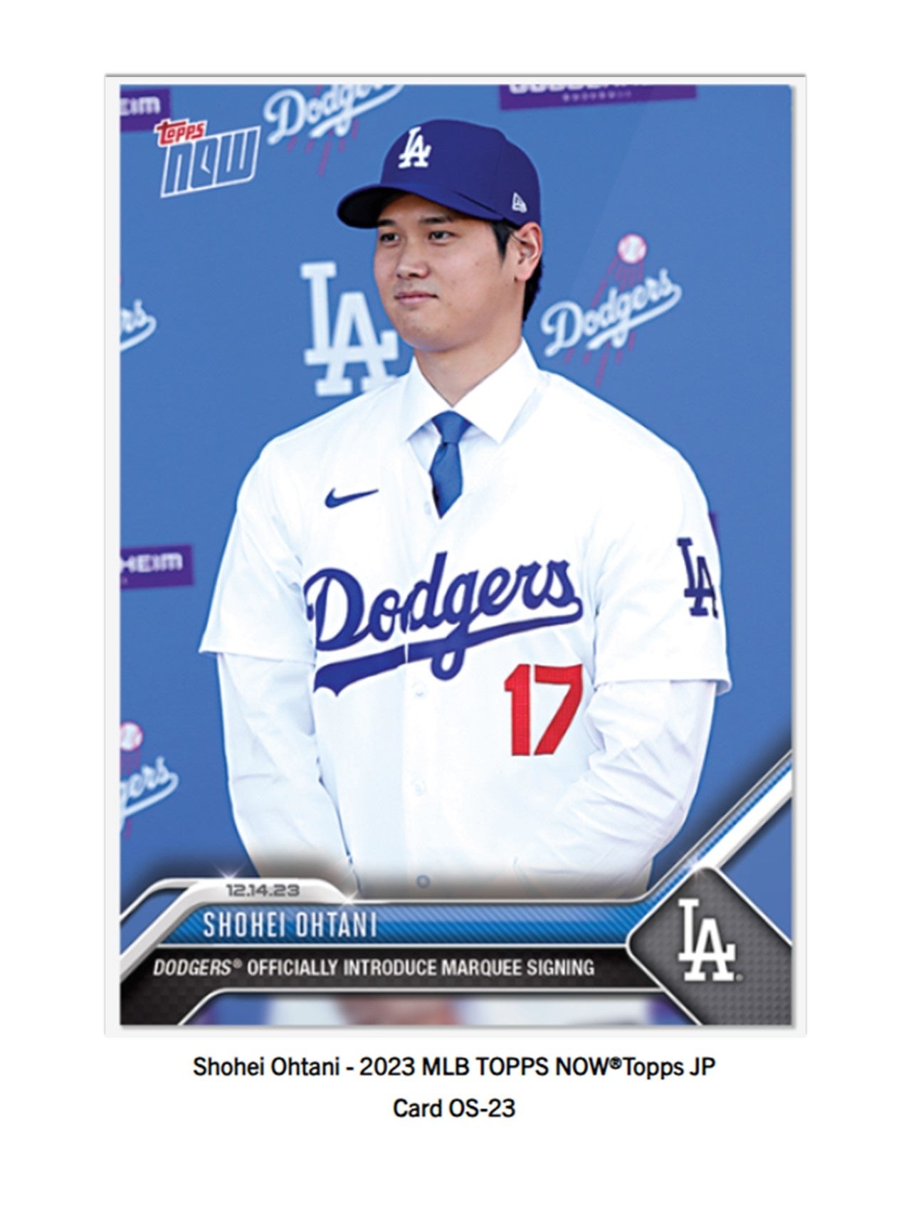Topps株式会社が Topps NOW新商品「Shohei Ohtani - 2023 MLB TOPPS