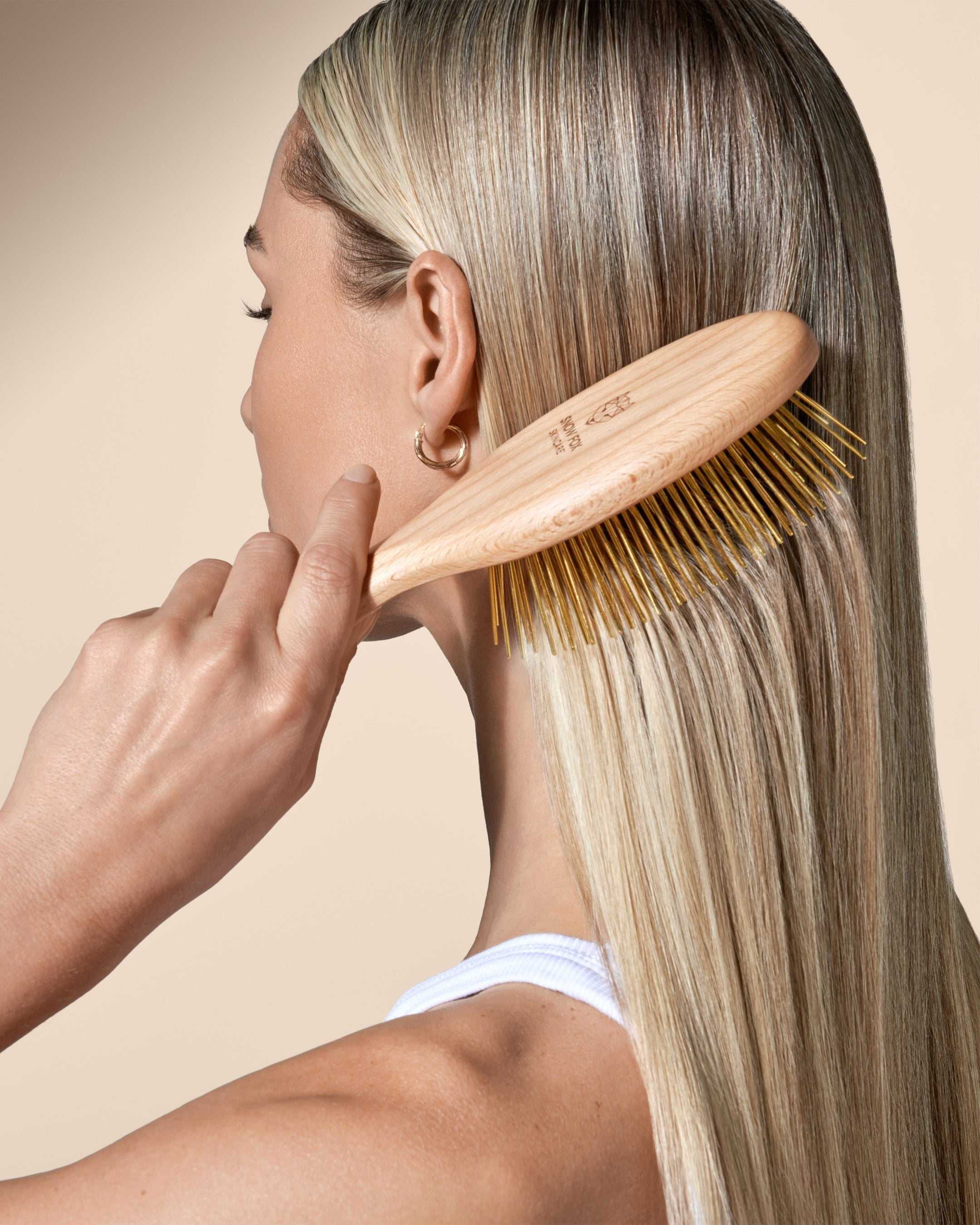 伝統と革新の融合・話題の24KG プレミアム FOXカッサ ヘアブラシに木の