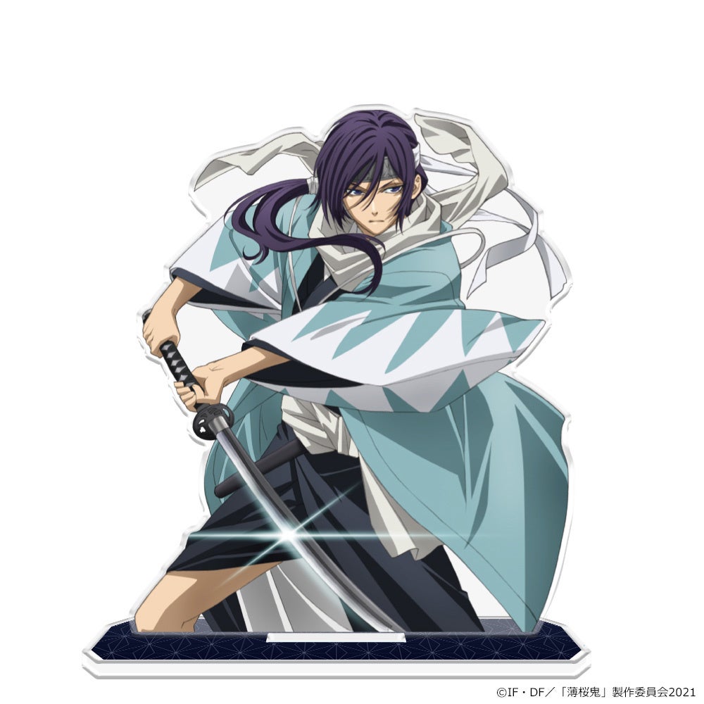 OVA「薄桜鬼」のアクリルキャラスタンド、トレーディング缶バッジ（BOX