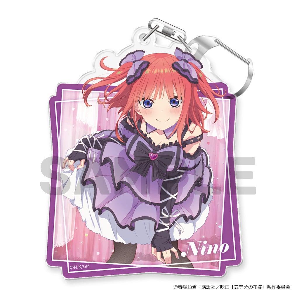 映画「五等分の花嫁」アクリルキーホルダー、トレーディング缶バッジ