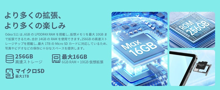 新品発売」Teclast新しいブランドODEAより新商品「S11」が登場！上位
