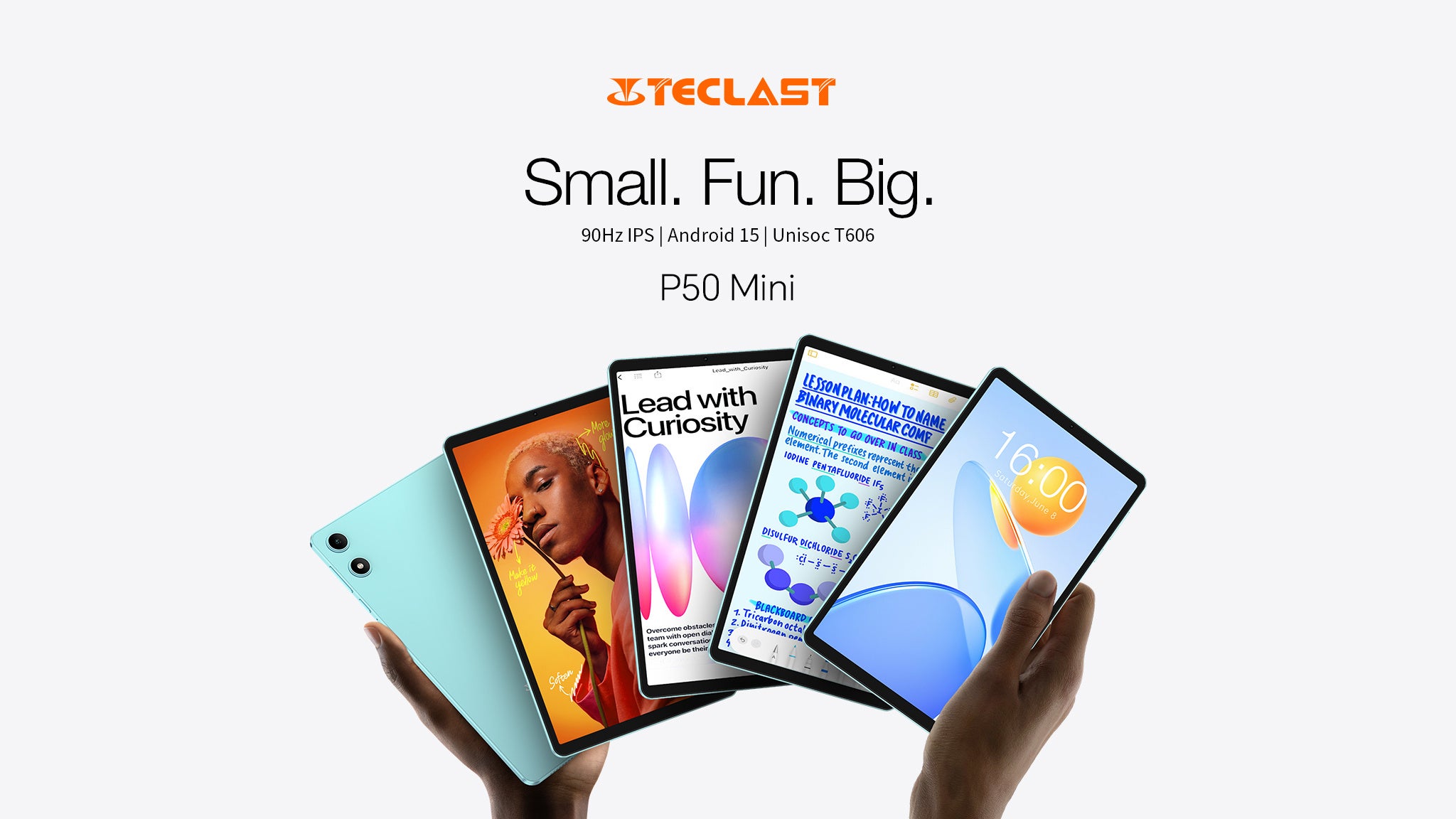 新品登場】TeclastミニサイズタブレットP50Mini発売！8.7インチ、最新