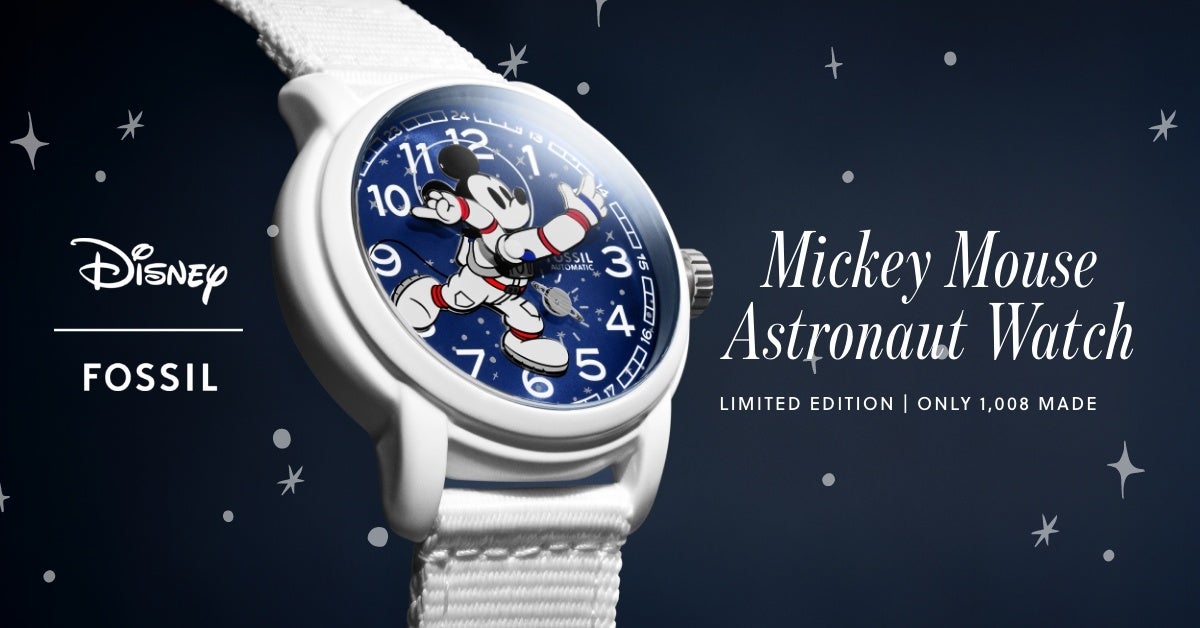 ディズニー ミッキーマウスと一緒に、宇宙へ出発。フォッシルより限定