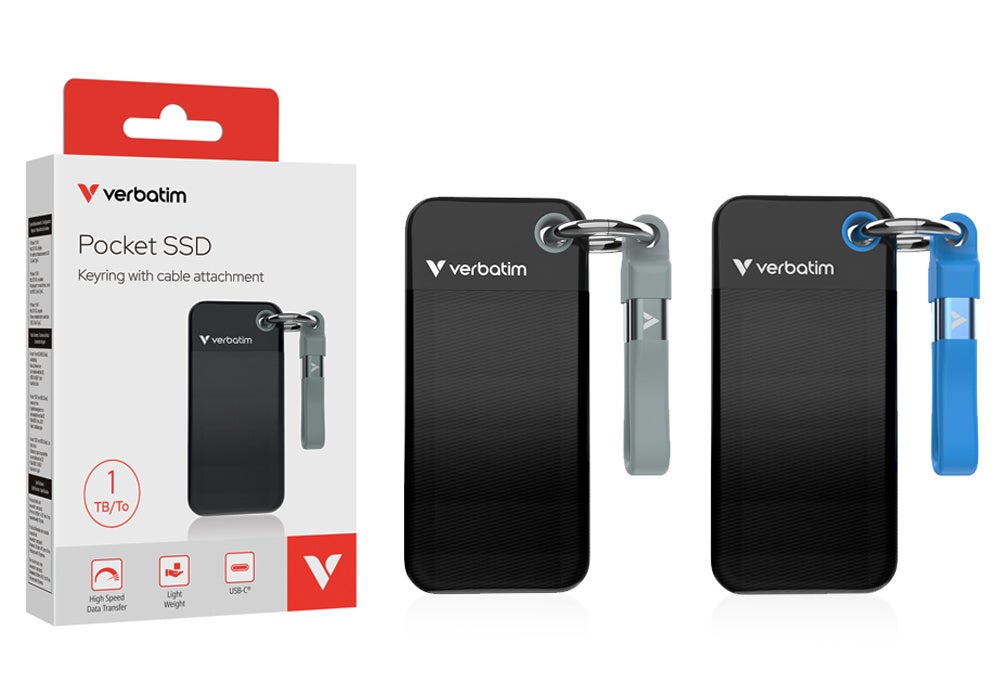 Verbatim】バーベイタム ユニークな外付けSSD Pocket（1TB/2TB）発売
