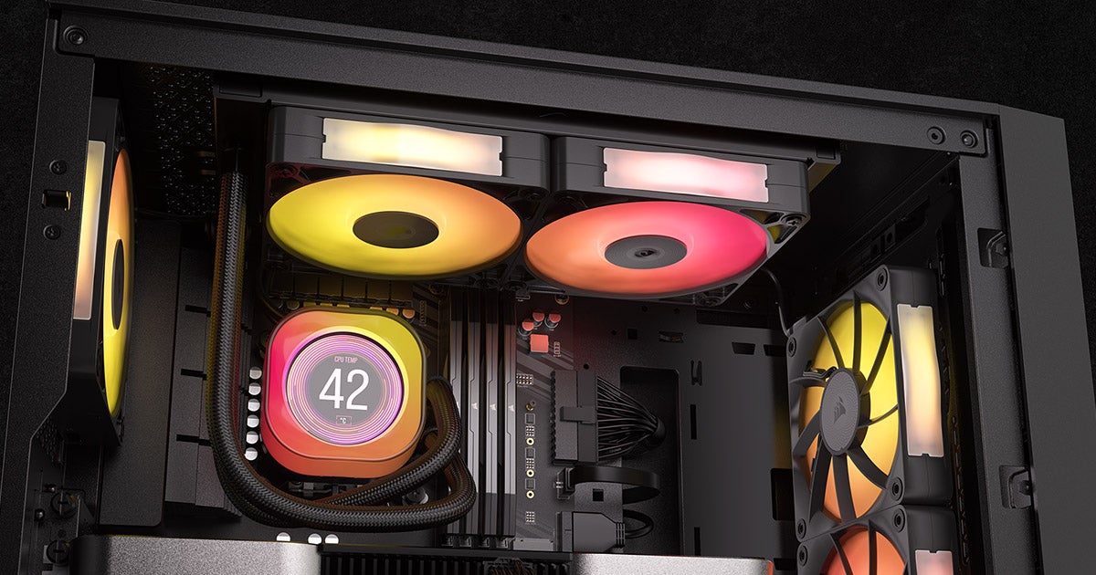 冷却効率に優れたiCUE LINK対応の水冷一体型CPUクーラー、CORSAIR社製