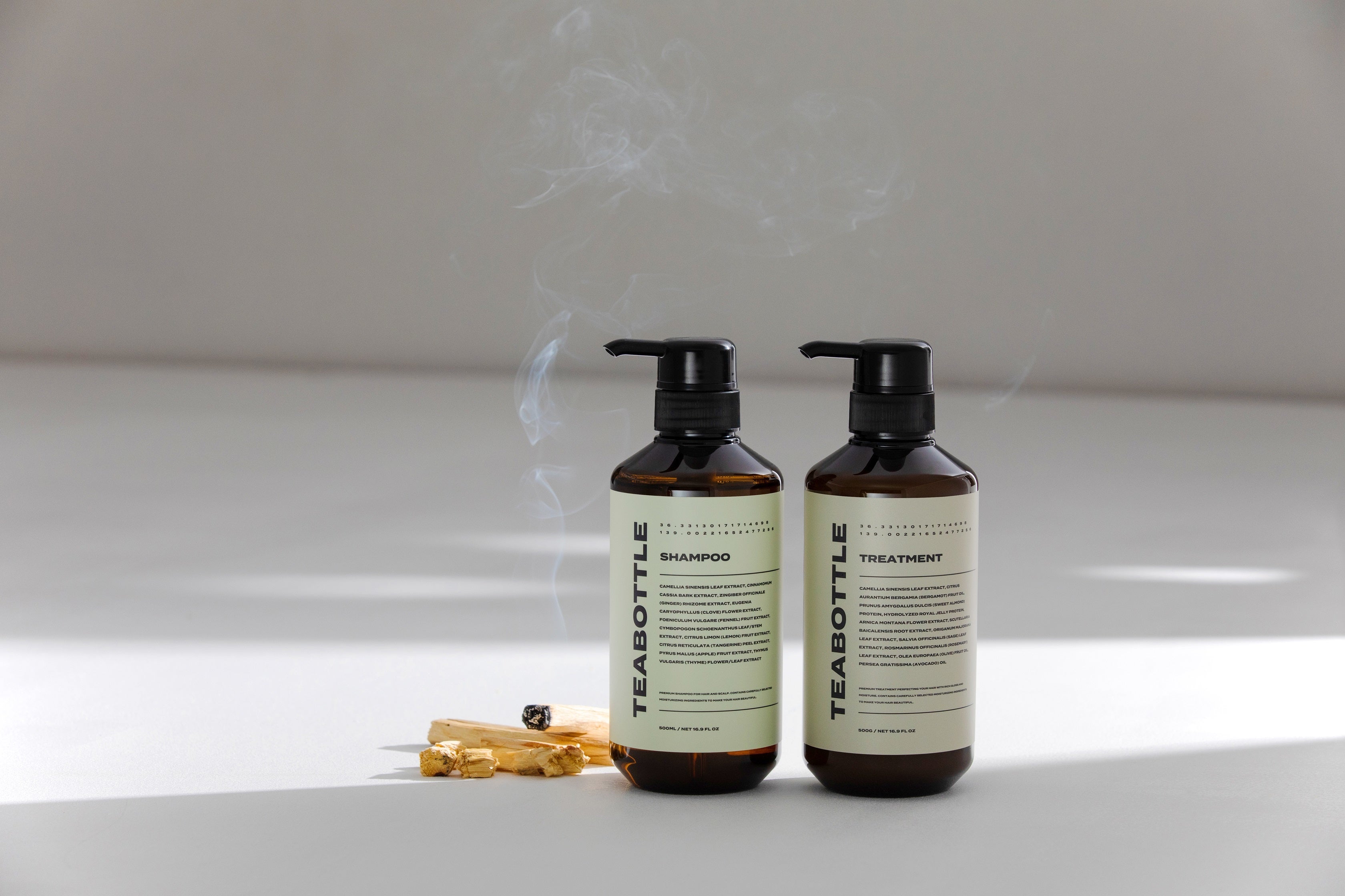 赤西仁さんと共同開発したシャンプー＆トリートメント『TEABOTTLE』が