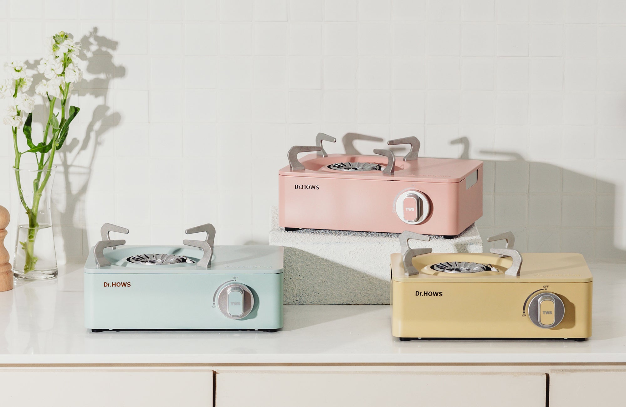 お求めやすくなりました】コンパクトで可愛いカセットコンロDr.HOWS