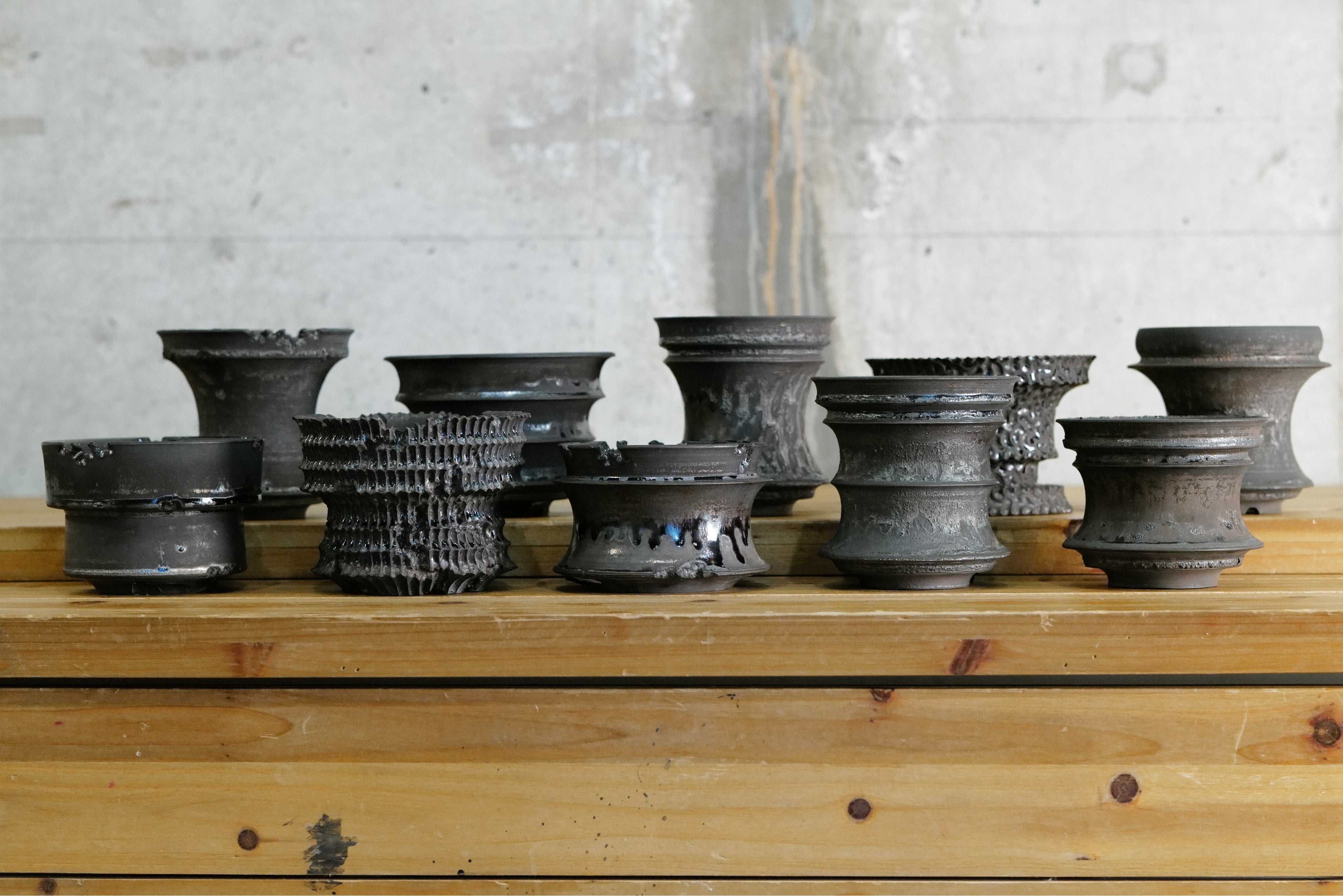 raw life factory 】中古 植木鉢 Y*G様 RAW LIFE FACTORY 宝輪 皮革