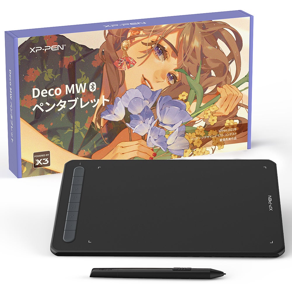 XPPen小型ワイヤレスペンタブレット「Deco MW」に国内限定パッケージが