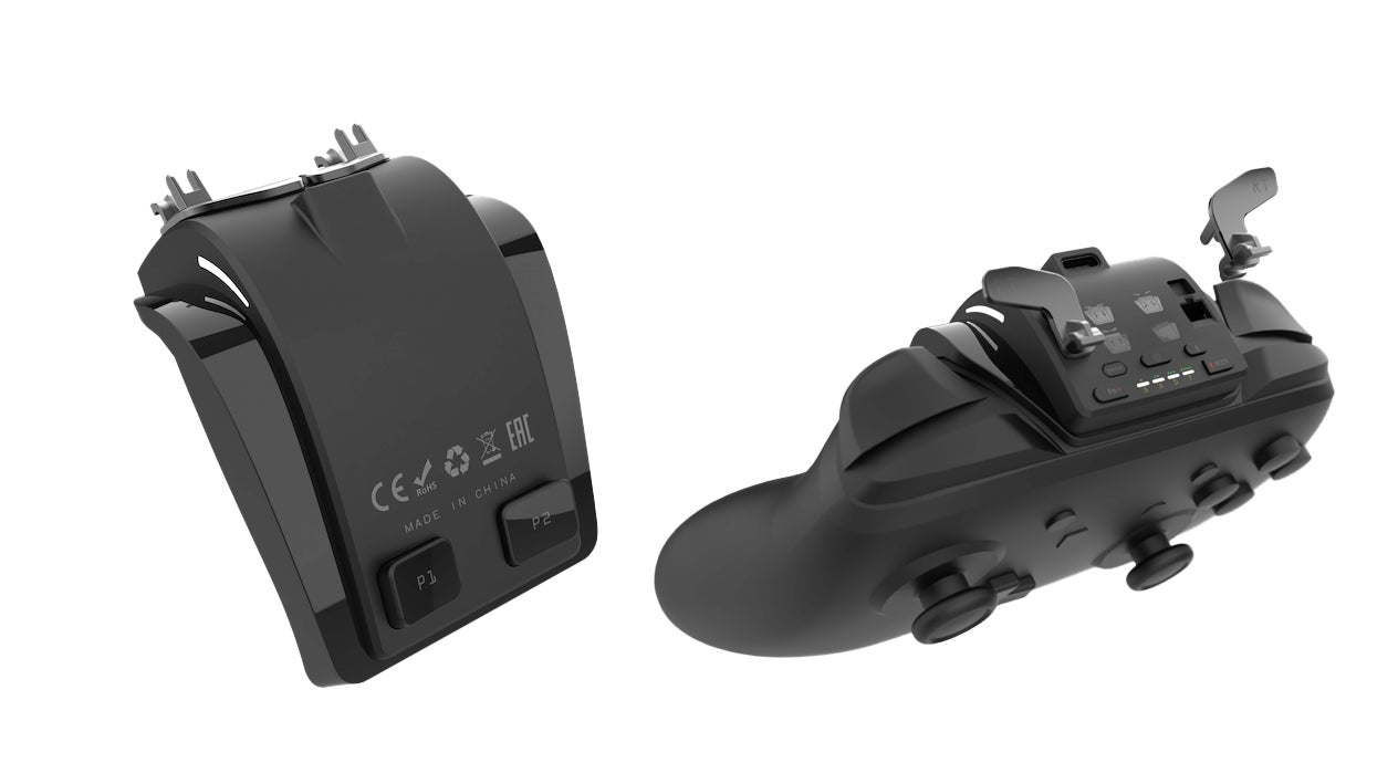 任天堂スイッチ純正プロコンはそのまま！ マグネット着脱式リニア