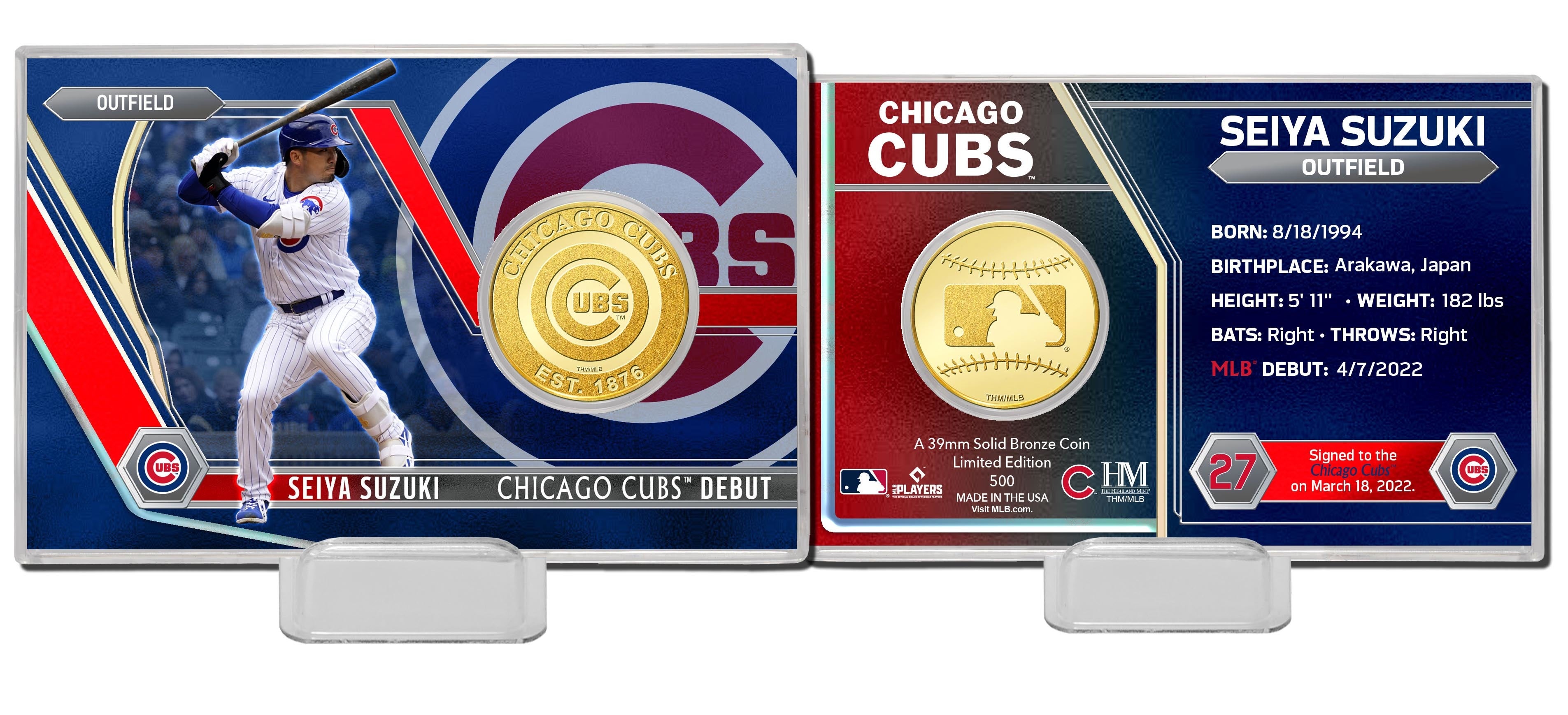 2022 鈴木誠也 CHICAGO CUBS デビュー商品を「郵便局のネットショップ