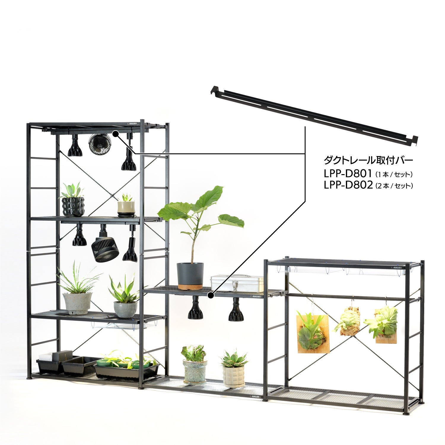 ビザールプランツ】育成・展示どちらも叶う植物棚の拡張パーツ3種が