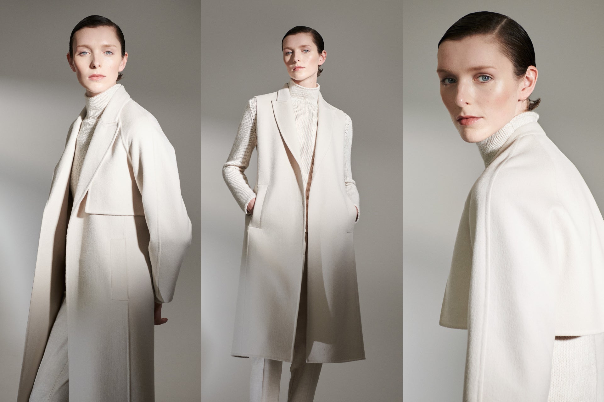 コート、ジレ、ボレロの3wayで着まわせる「デュオ・コート