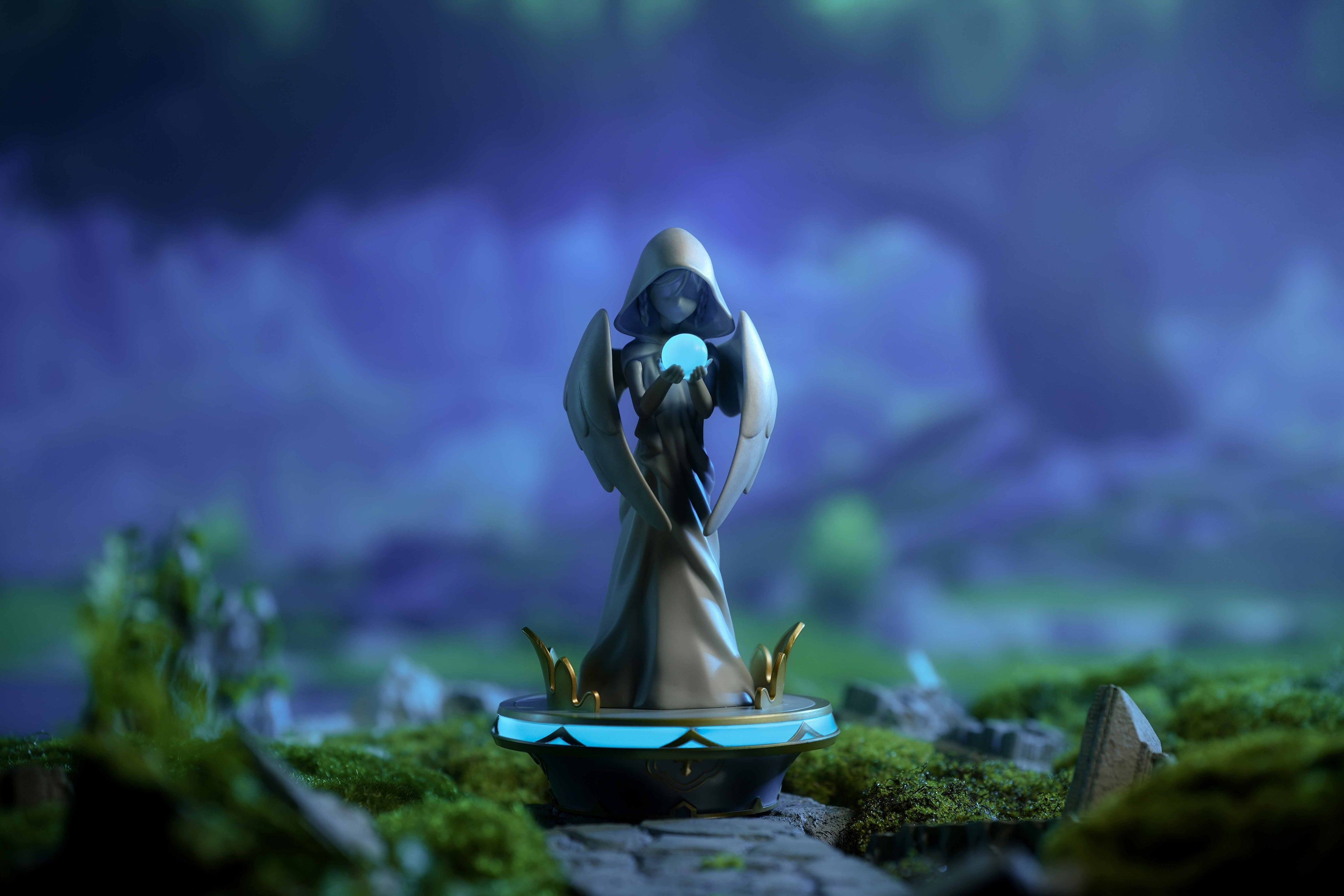 大人気RPG『原神』の「七天神像フィギュアライト（モンド）」が登場