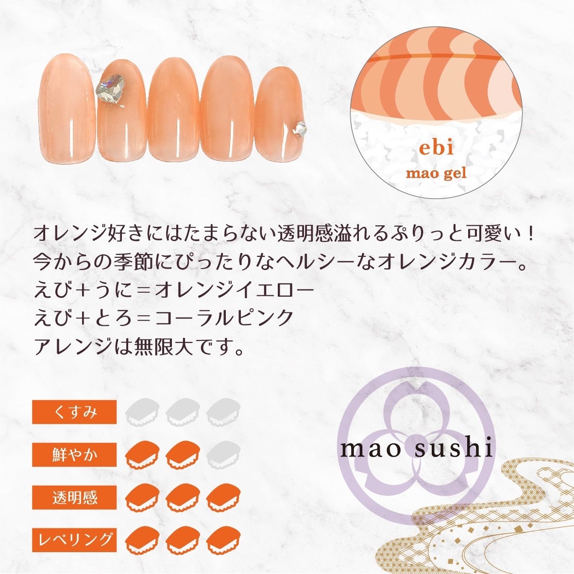 ネイル×寿司！？ネイルブランドmao nailから寿司をテーマにした限定