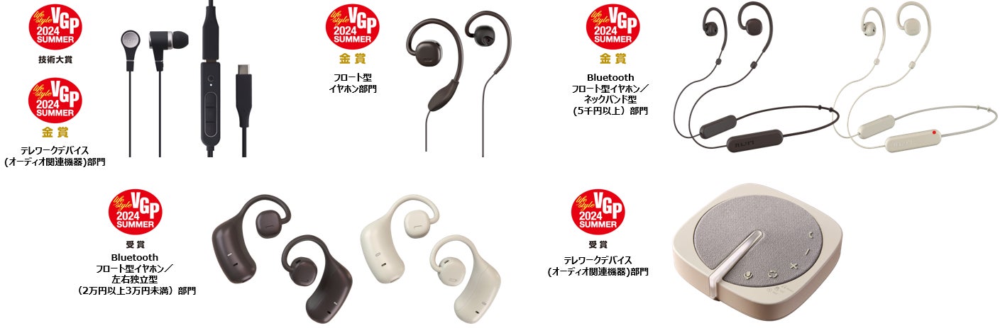 VGP2024SUMMER」にて、新発売「nwm Voice Buds」が技術大賞と