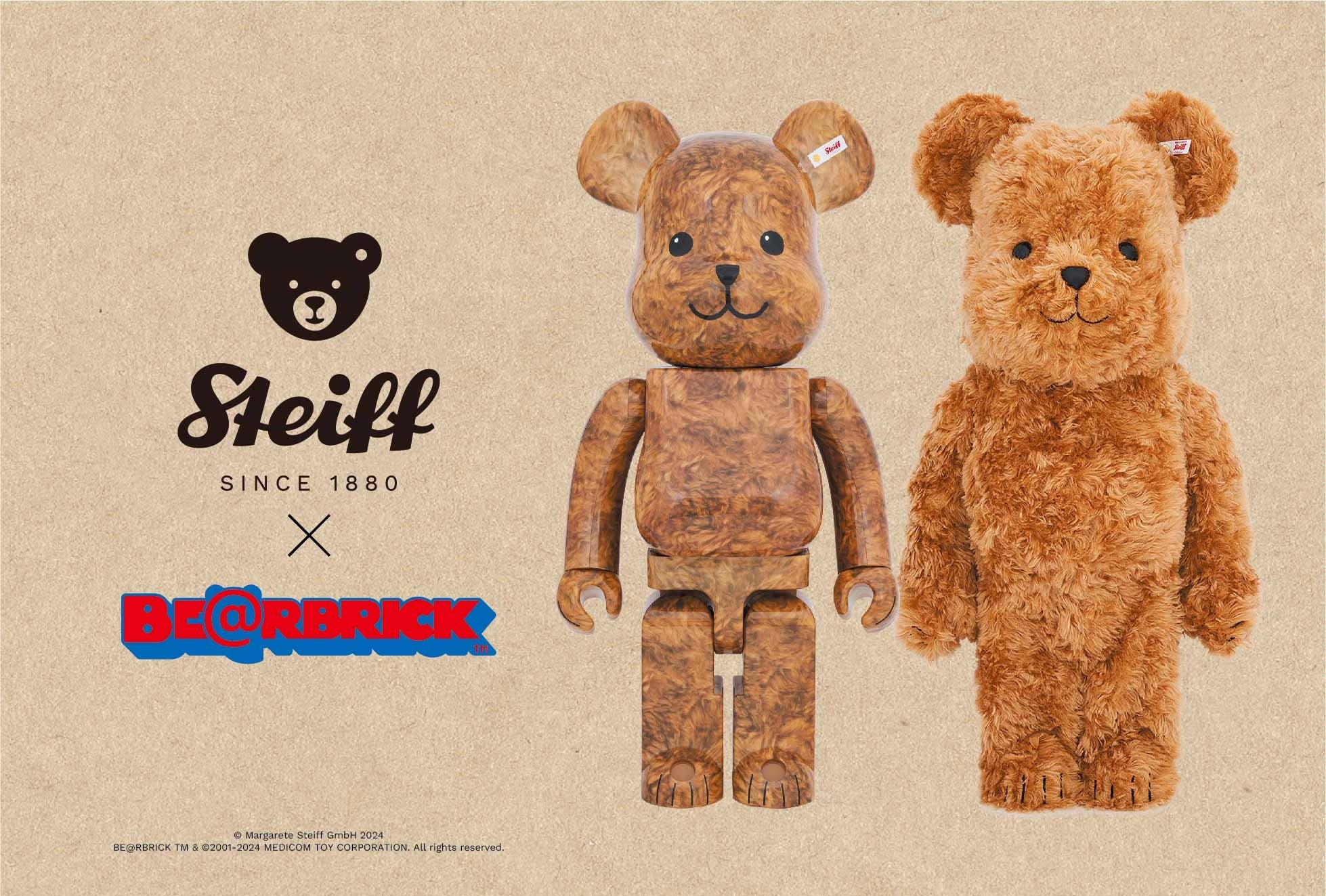 Steiff BE@RBRICK 70PB 1000% | 株式会社MS1880のプレスリリース