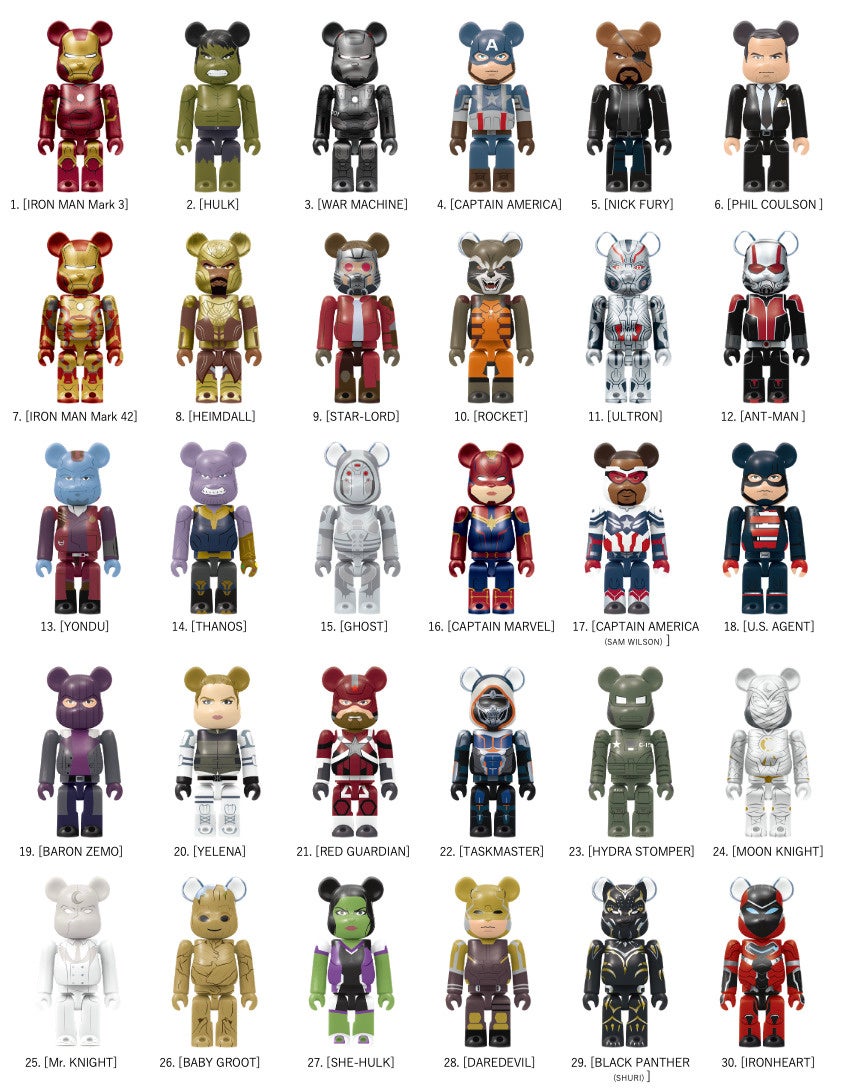 MARVEL STUDIOS / Happyくじ「BE@RBRICK」ファミリーマートの一部店舗