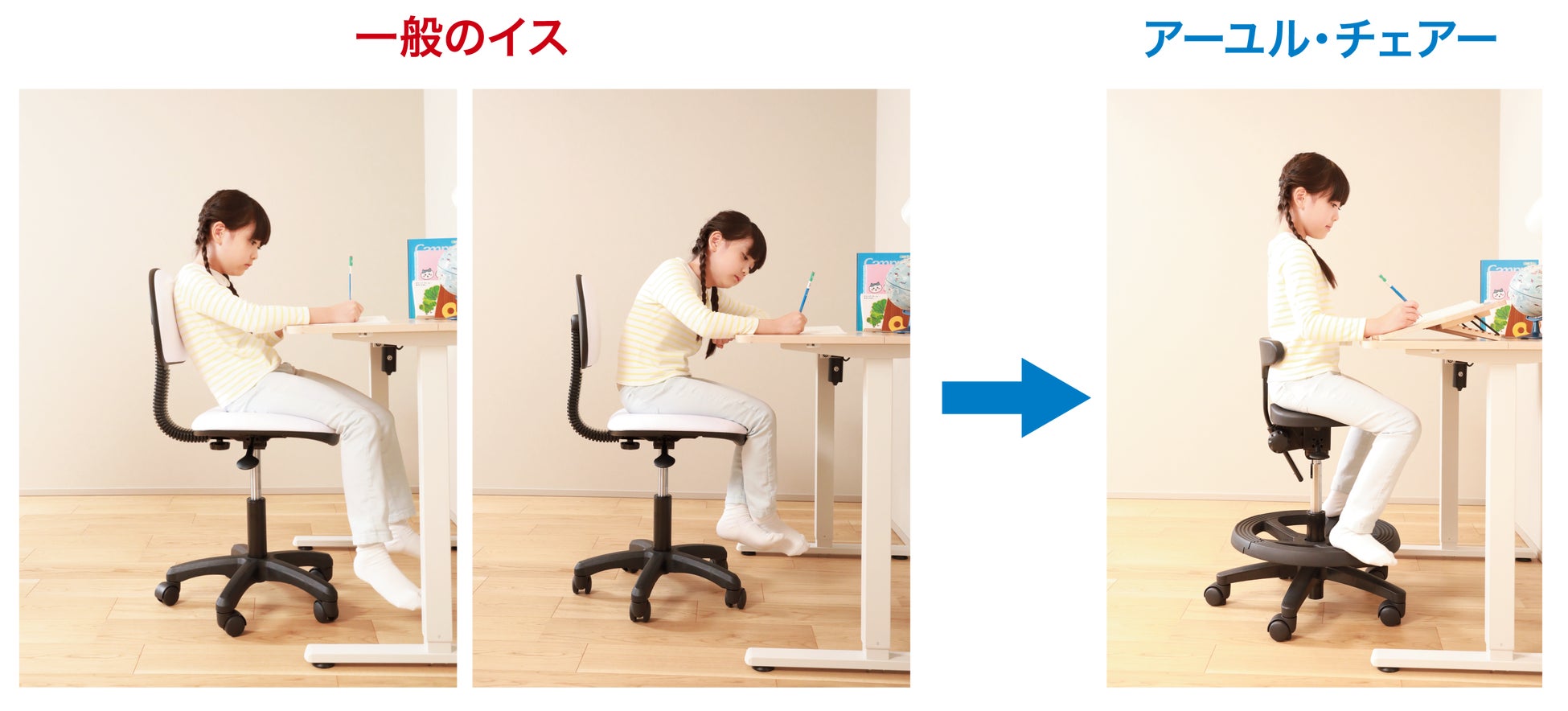 姿勢矯正イスのベストセラー アーユル・チェアー から 究極の学習イス