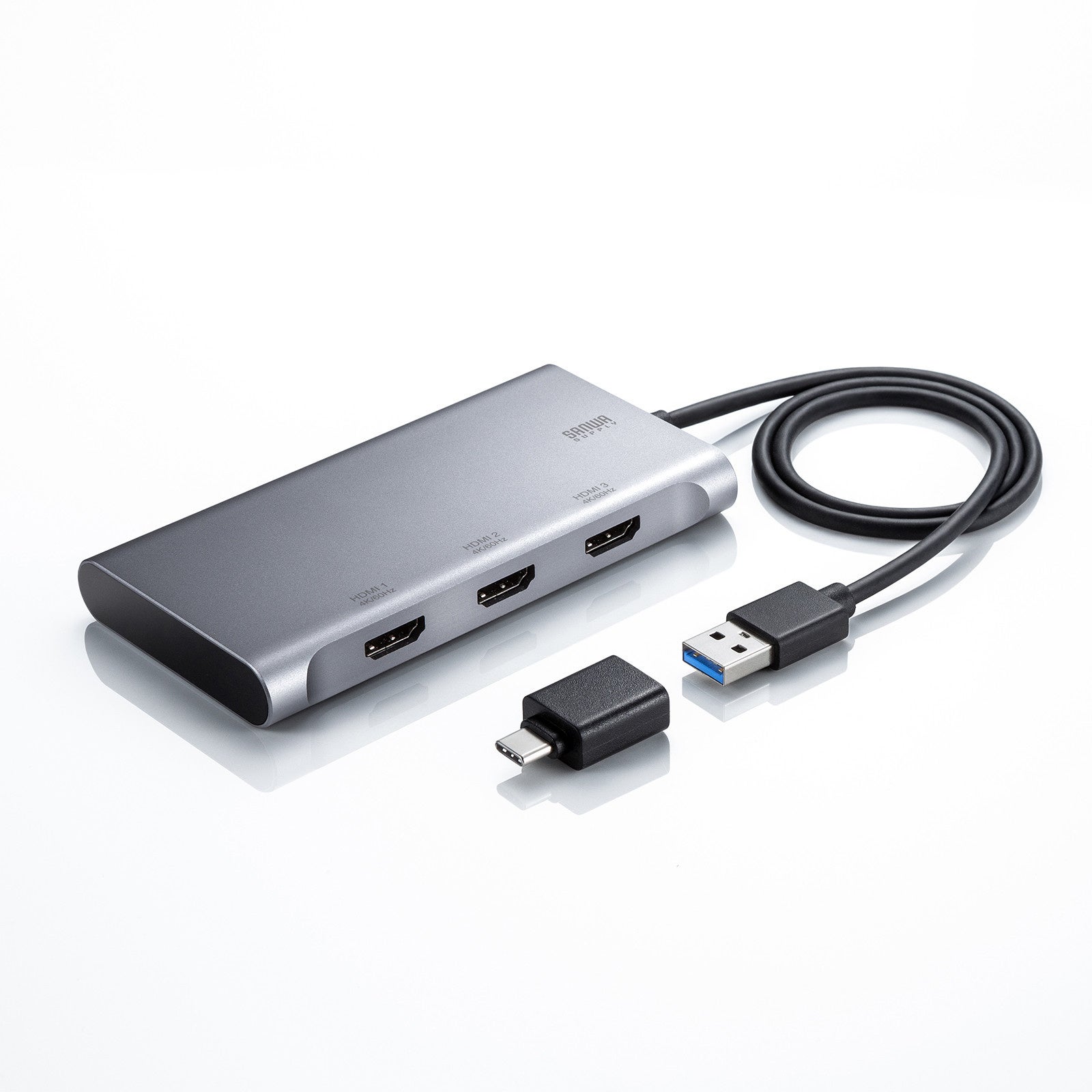 4K×3画面出力できるUSB-HDMIディスプレイアダプタを発売