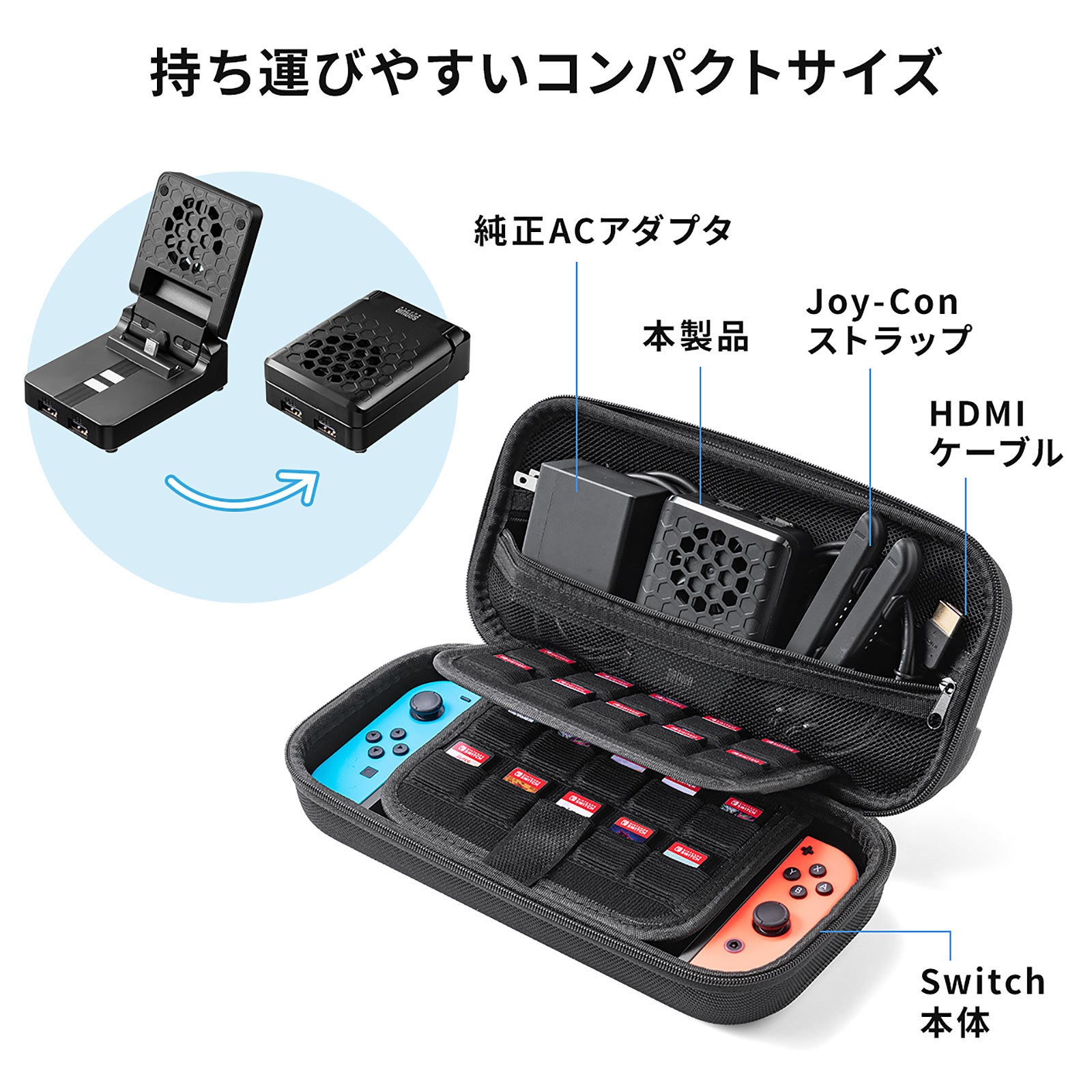 Switchの熱暴走を防ぐ冷却ファン付きスタンドを2月9日発売