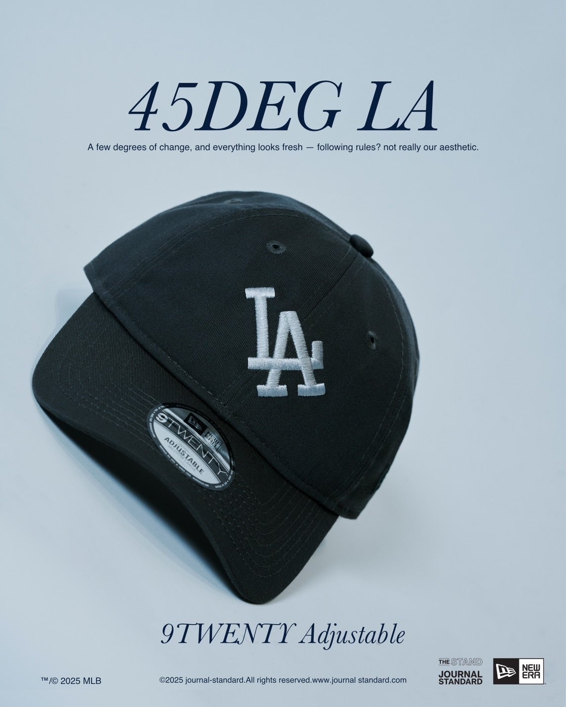 ギフトショップTHE STANDより角度BIG FLY？な傾きロゴのNEW ERA®が