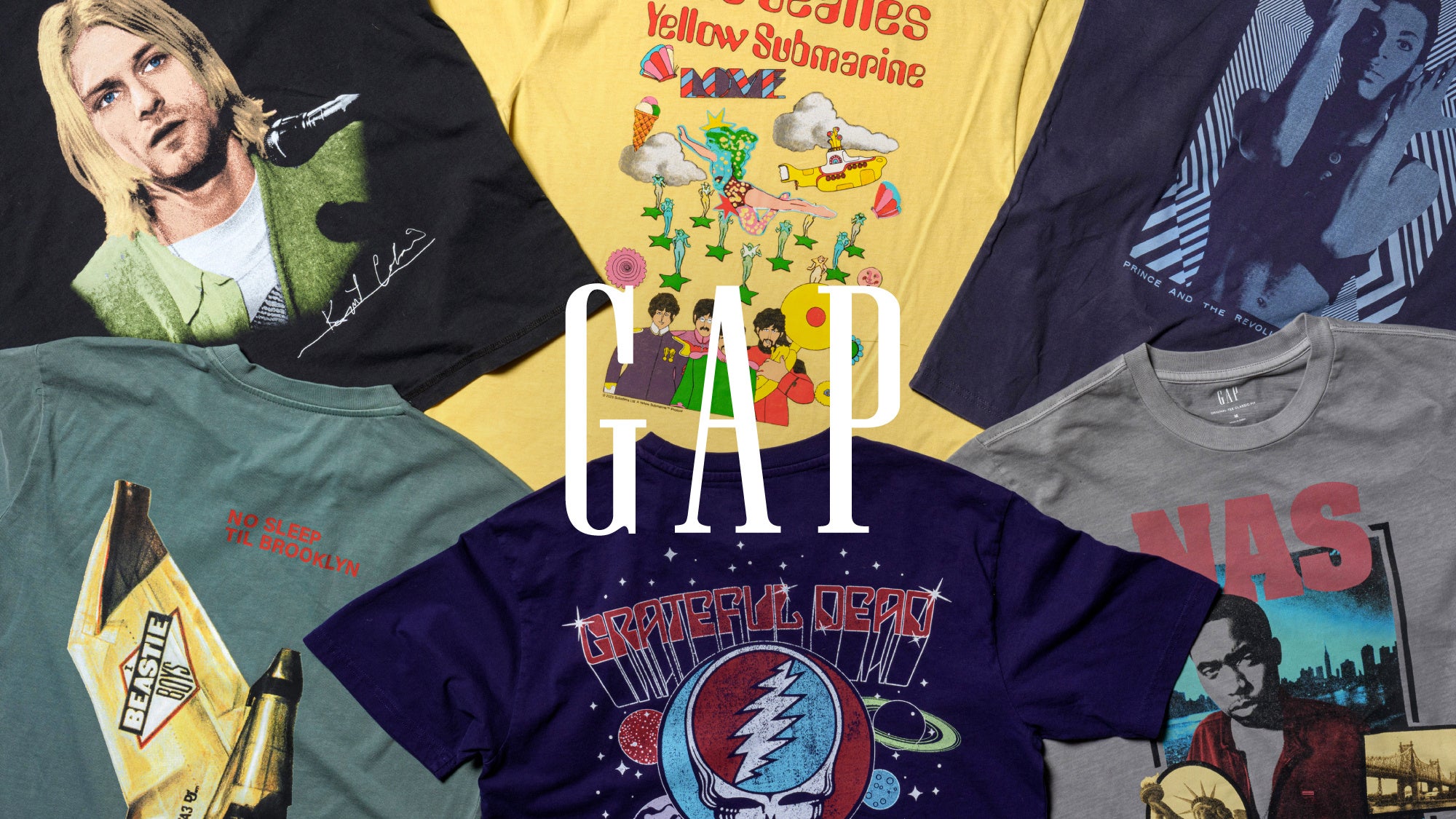 Gap、世界的なレジェンドアーティストとの「Vintage Music Tees」を7月