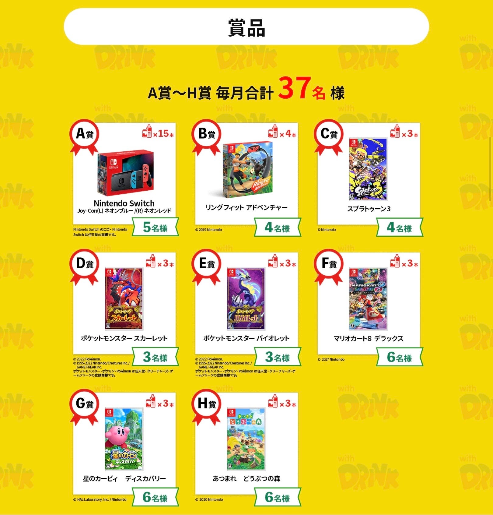 えっ？自販機で？Nintendo Switchなどが毎月当たる！』消費者