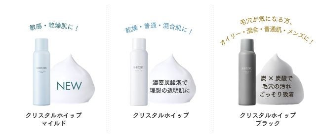 新商品】敏感肌用シロルの魔泡。やさしく洗う弱酸性炭酸泡洗顔