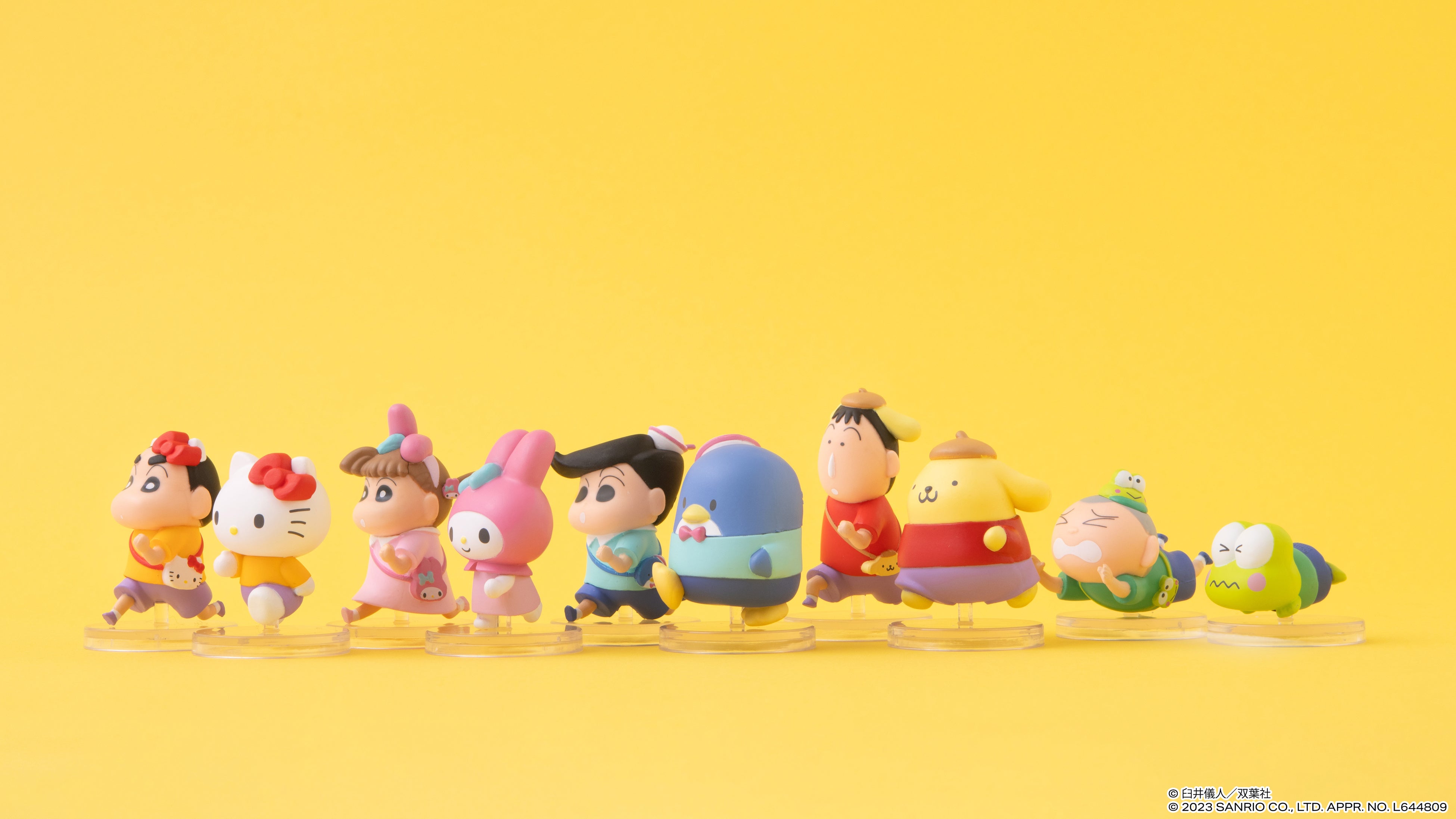 クレヨンしんちゃんとキティちゃんがペアルック♪クレヨンしんちゃんと