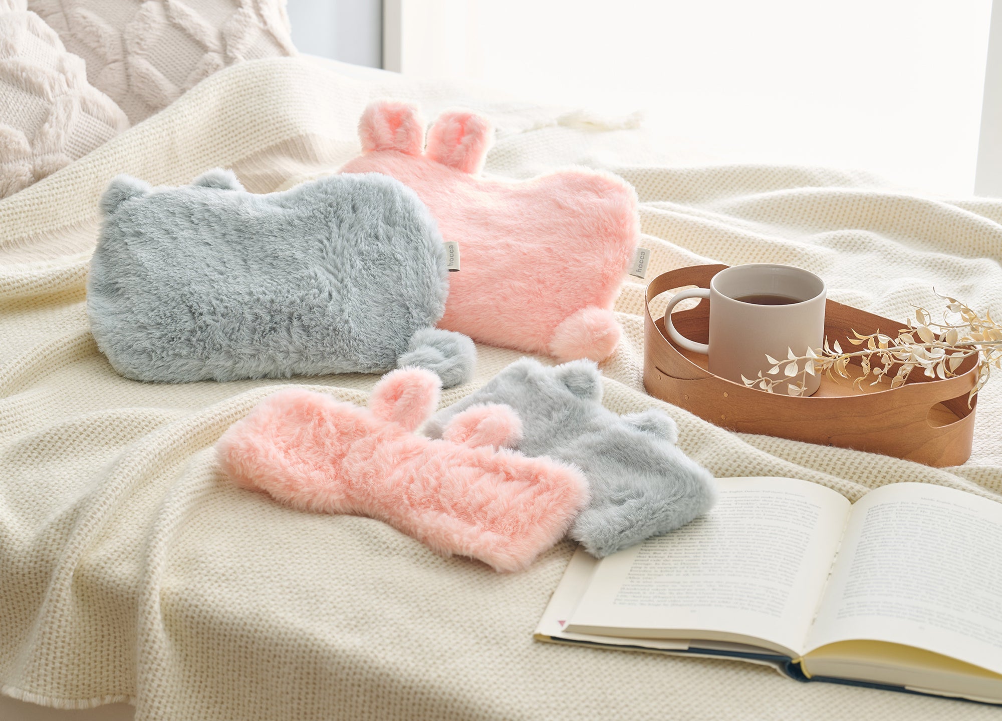 電子レンジで温めて繰り返し使えるエコな湯たんぽ「hocca」シリーズに