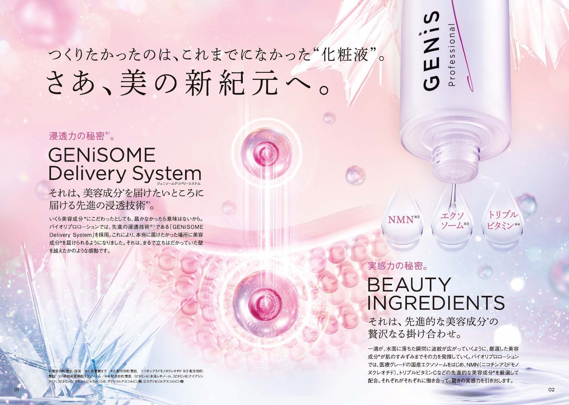 新商品】99.4%美容成分の“化粧液” Bio Repro LotionがGENiSより新登場