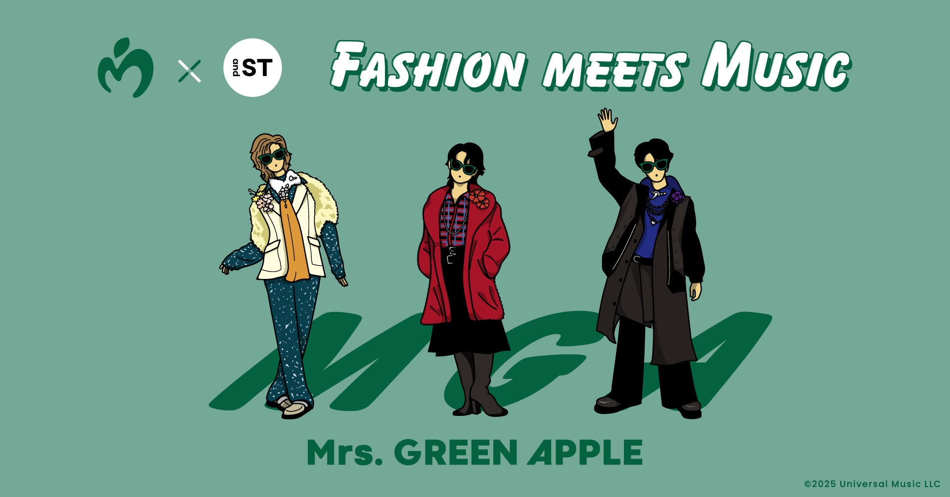 and STにてMrs. GREEN APPLEデビュー10周年を記念した コラボ