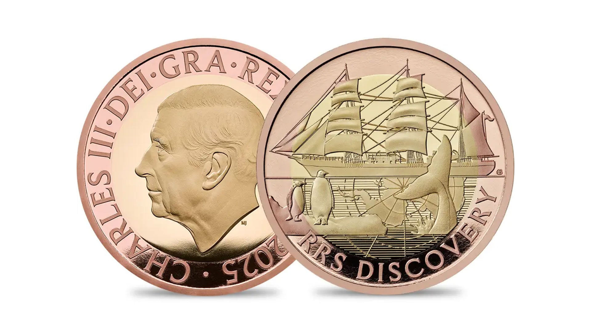 英国王立造幣局ロイヤルミント新作、RRS Discovery 2025のコインが登場