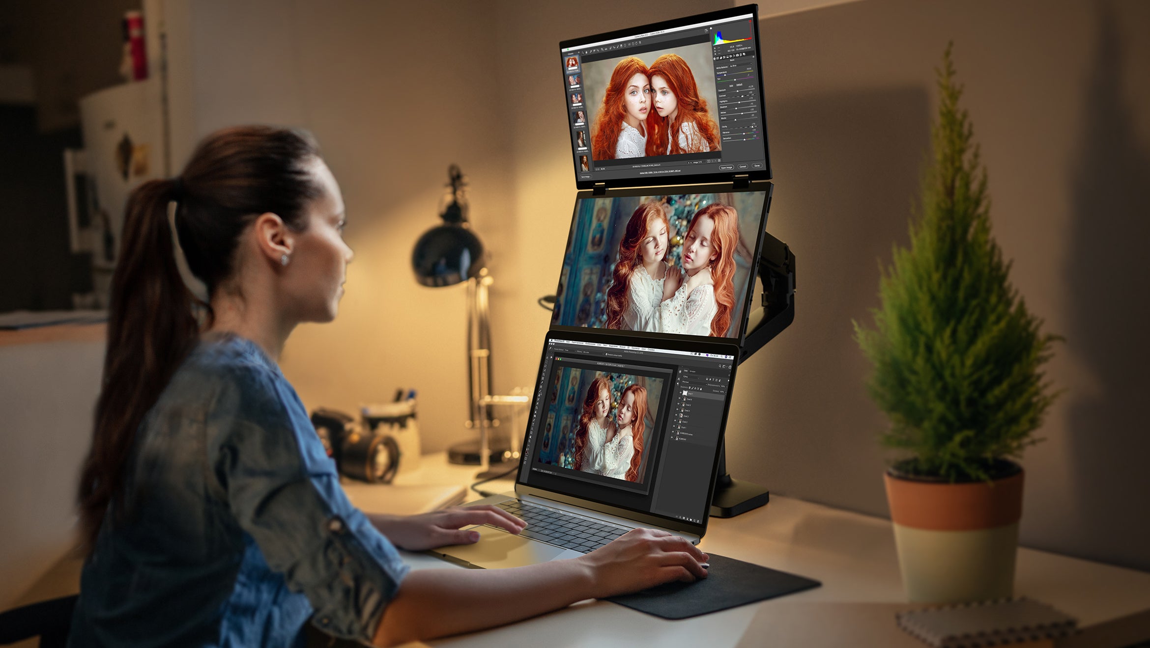 日本初上陸！ノマドワーカー必見、軽量薄型デュアルモニターでどこでも