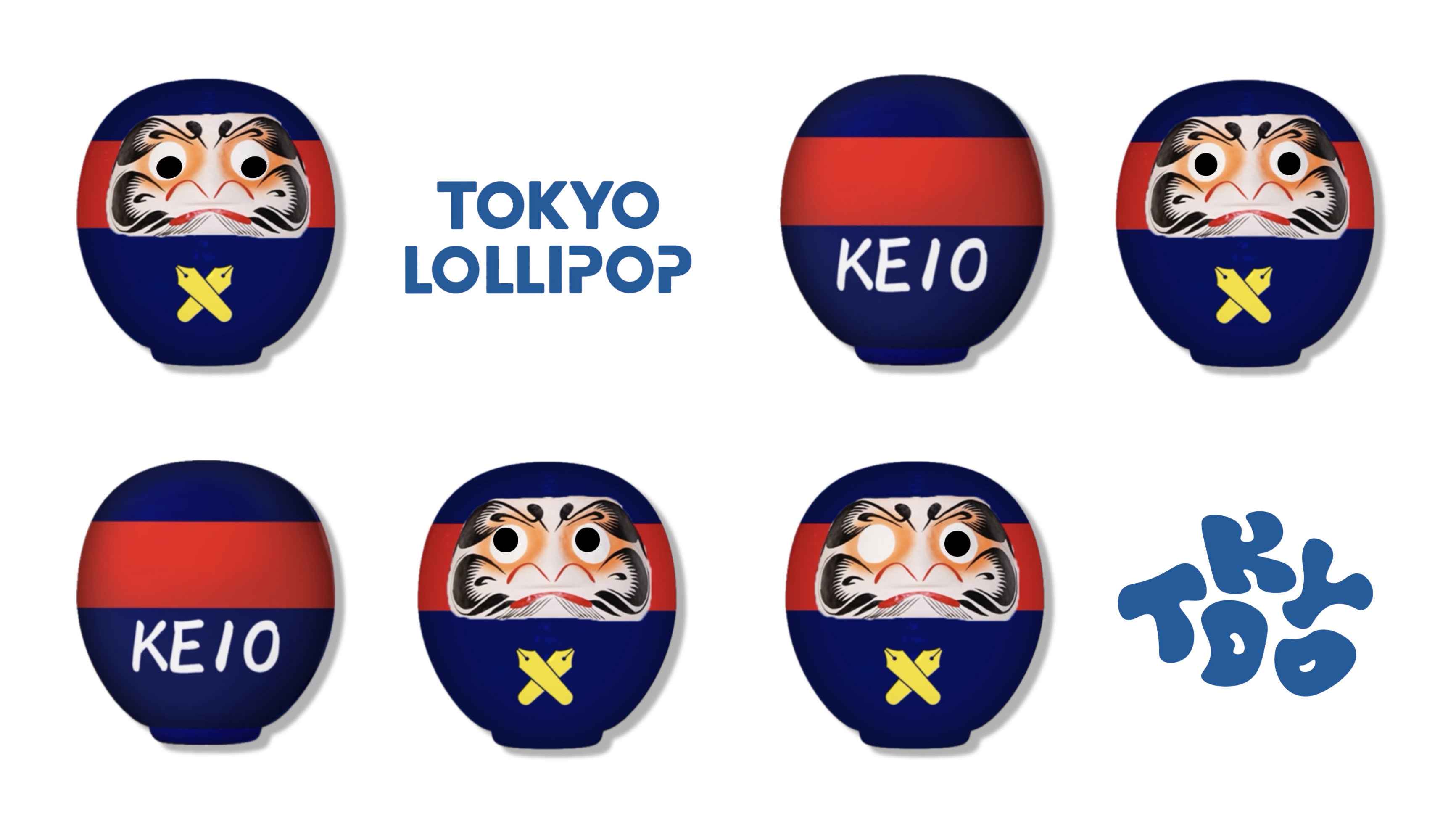慶應義塾大学×TOKYOLOLLIPOP『KEIO高崎だるま』大好評発売中