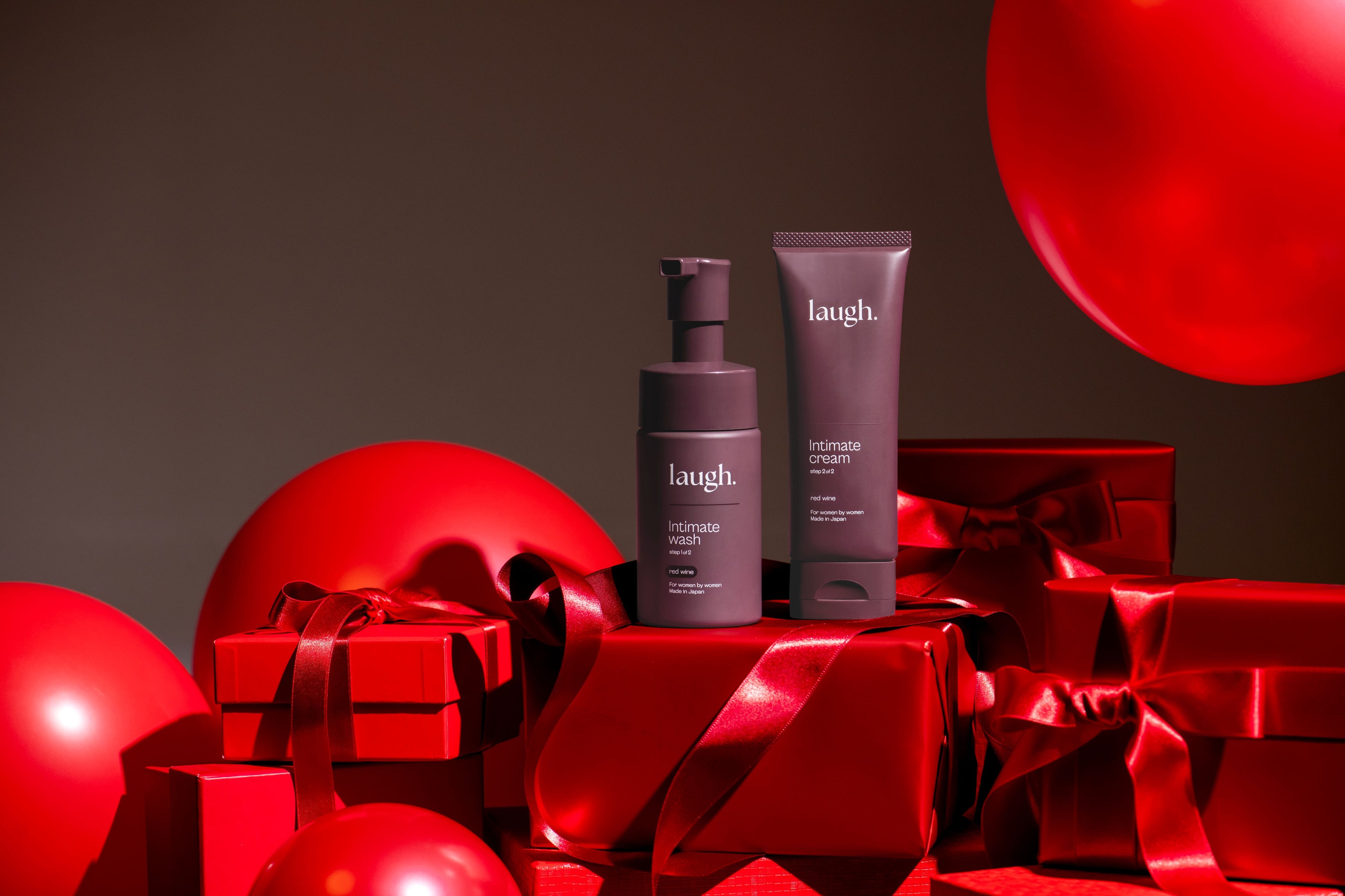 laugh. Intimate wash レッドワイン 100ml 3点セット laugh. Intimate