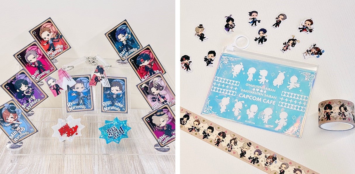 カプコンカフェ×「逆転裁判」シリーズのコラボグッズを一斉公開