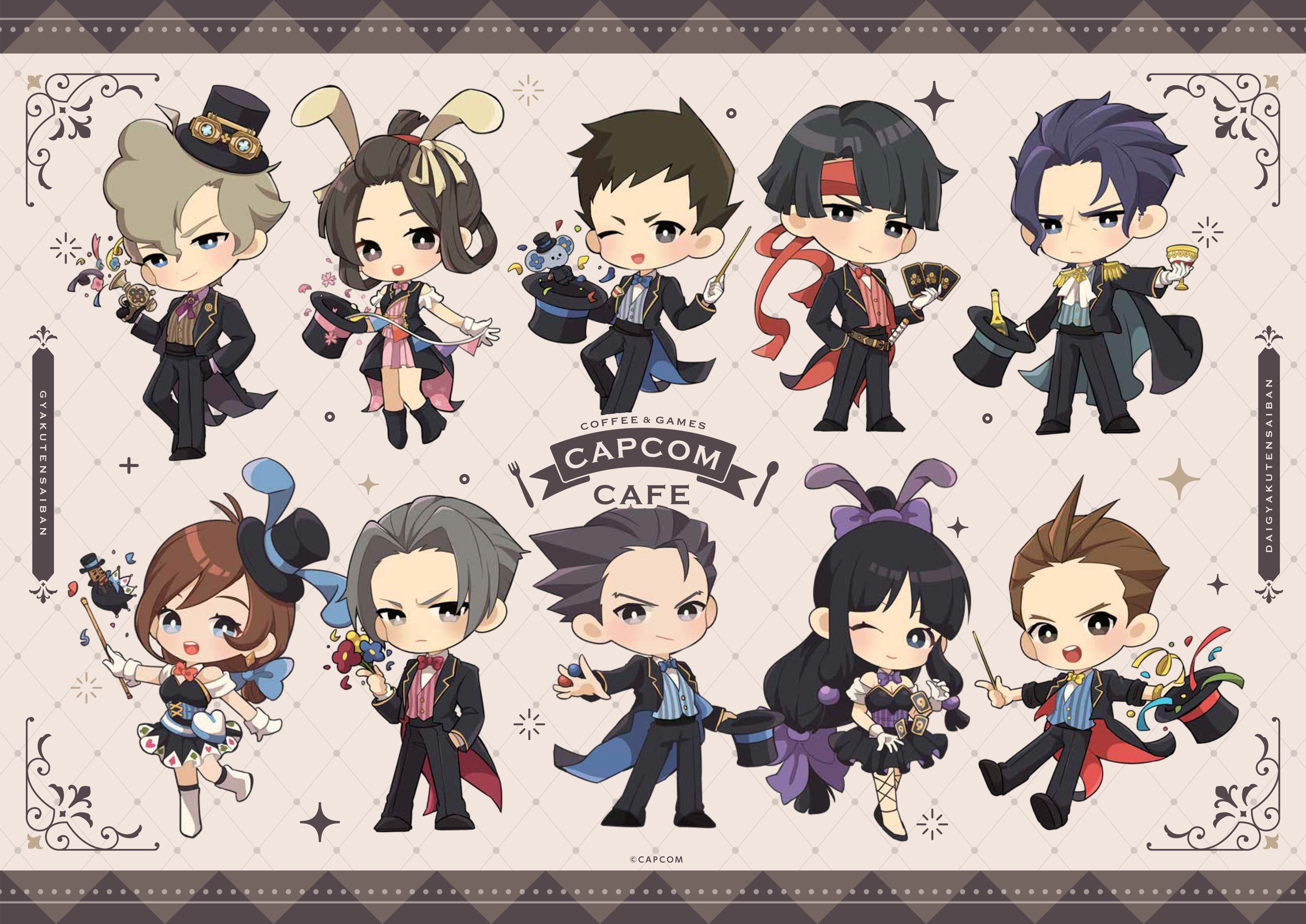 カプコンカフェ 池袋店＆梅田店 「逆転裁判」シリーズとのコラボが開催