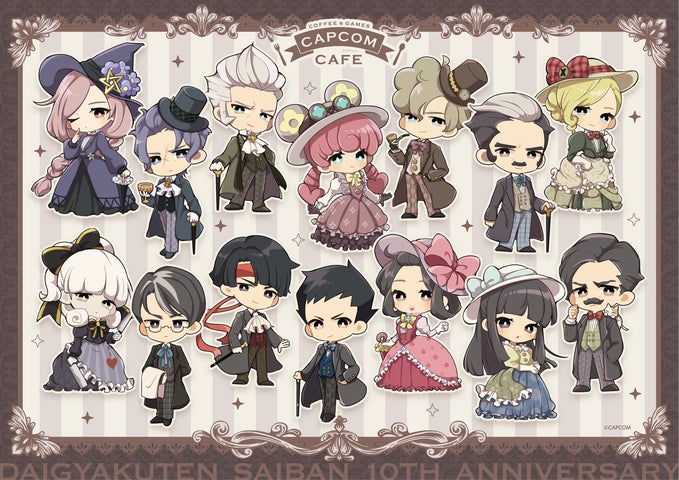 カプコンカフェ 池袋店＆梅田店 10周年を迎える「大逆転裁判」シリーズ