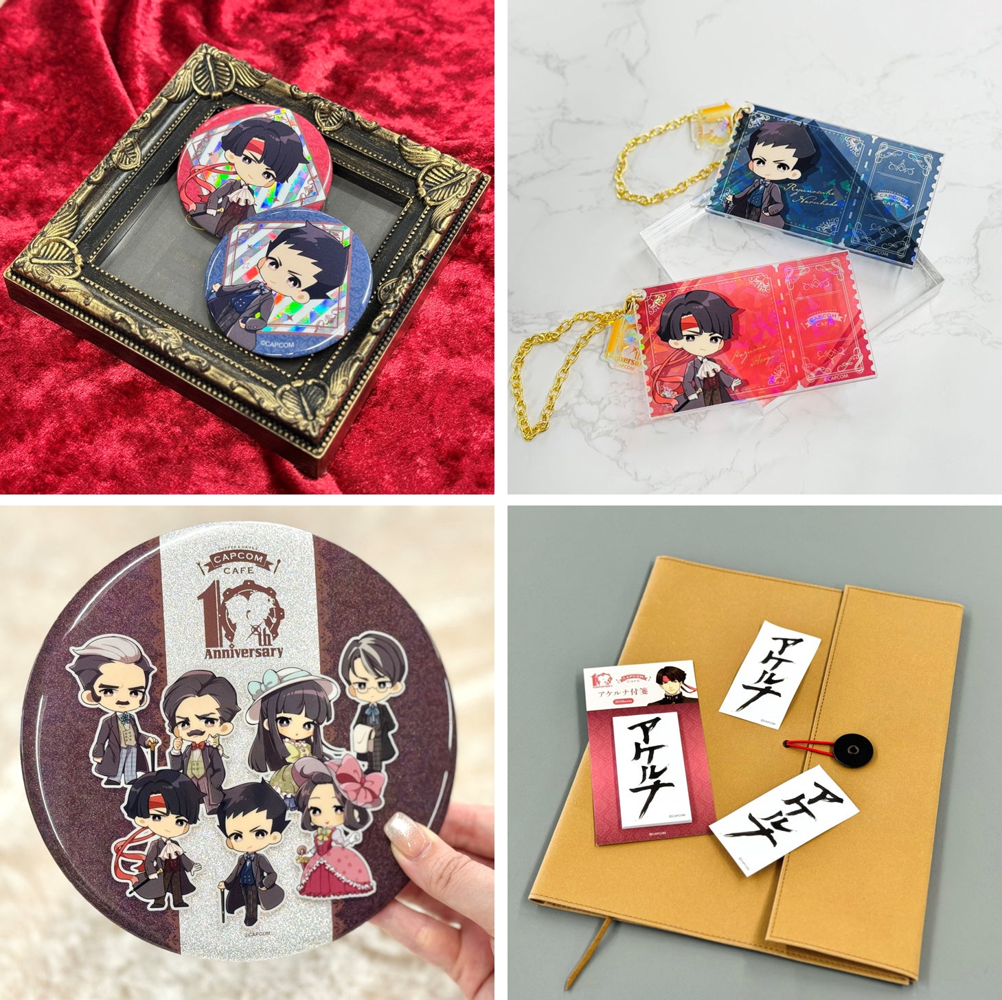 カプコンカフェ 池袋店＆梅田店 10周年を迎える「大逆転裁判」シリーズ