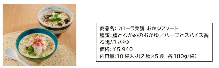 健康的な朝食習慣をサポートする「フローラ美膳」からおかゆアソート2