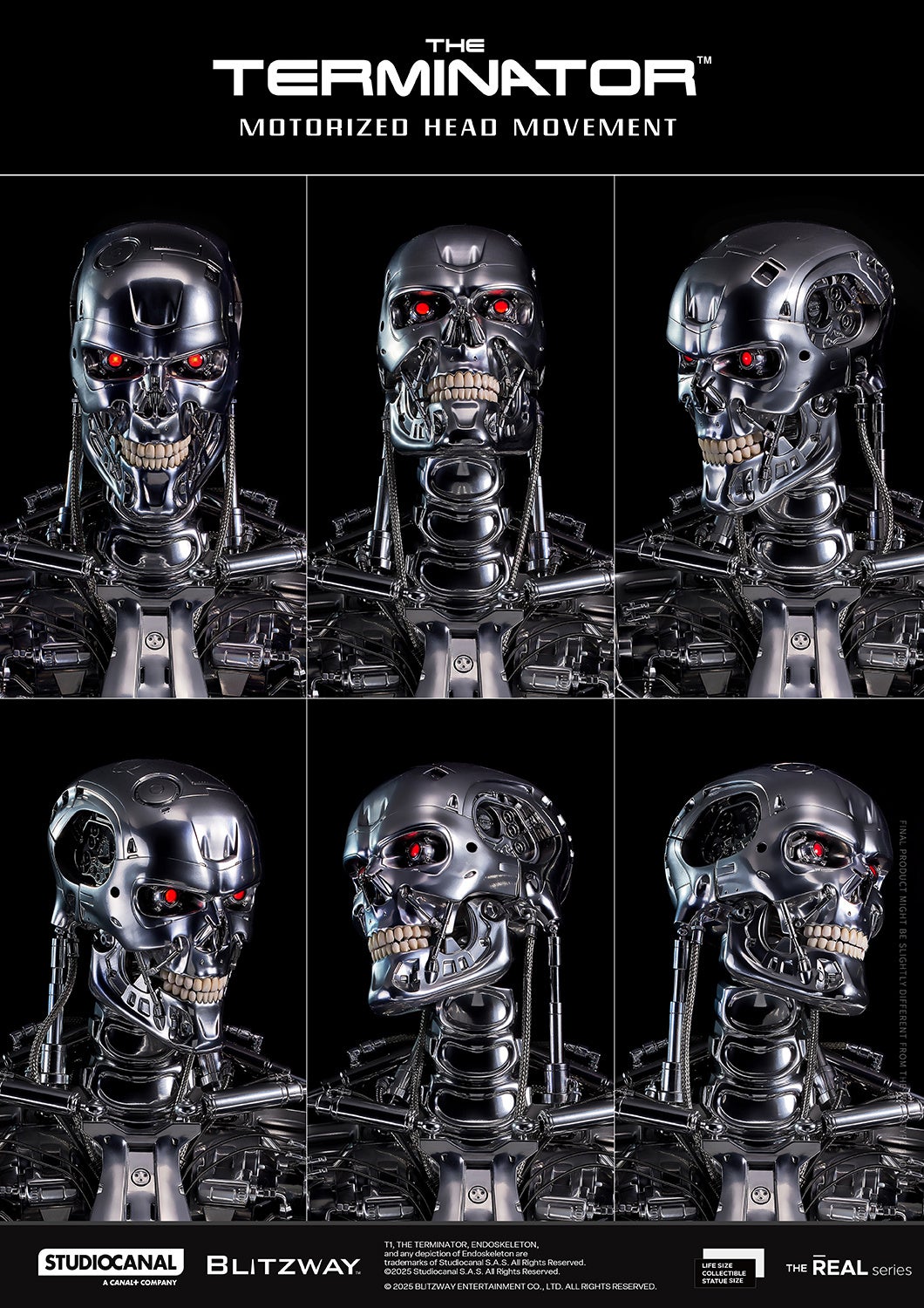 予約開始】全世界500個限定！T-800 Endoskeleton Skull 1/1 ライフ