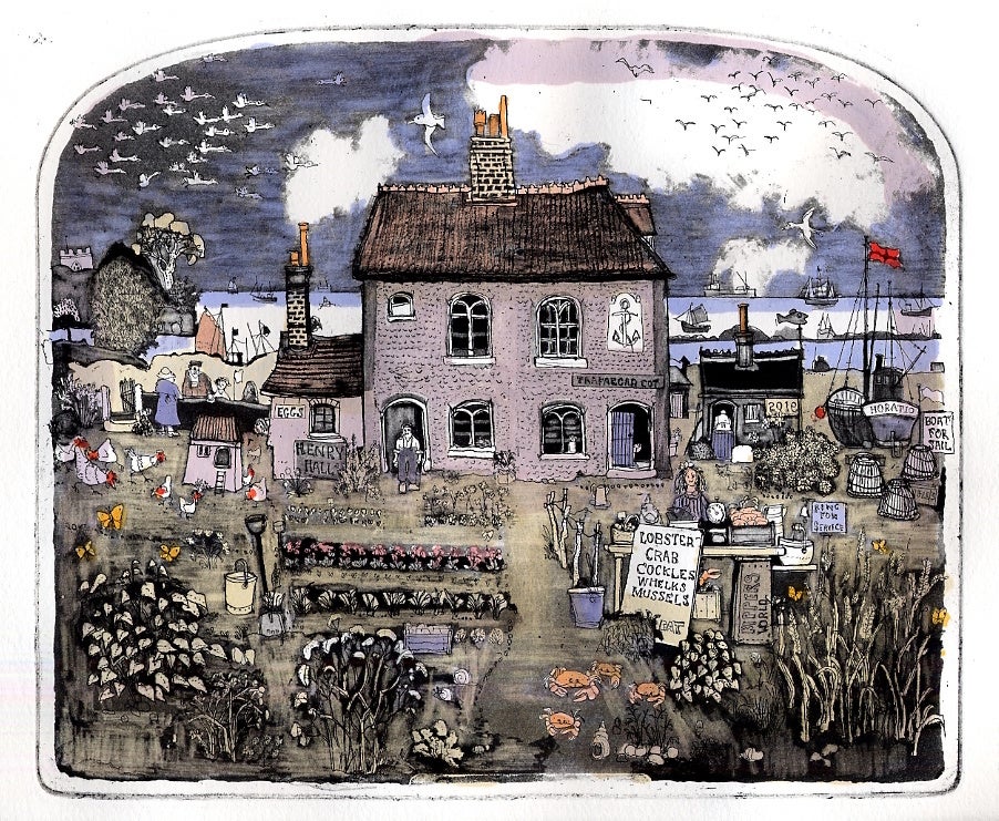 阪神梅田本店】イギリス古来のアーチ型銅版画を復刻、西欧の歴史、文化