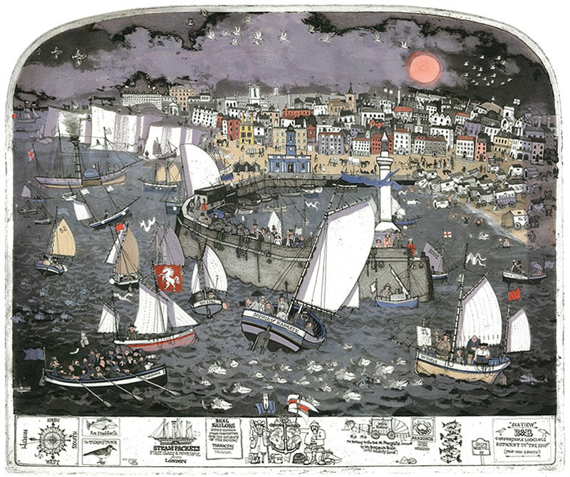 阪神梅田本店】イギリス古来のアーチ型銅版画を復刻、西欧の歴史、文化