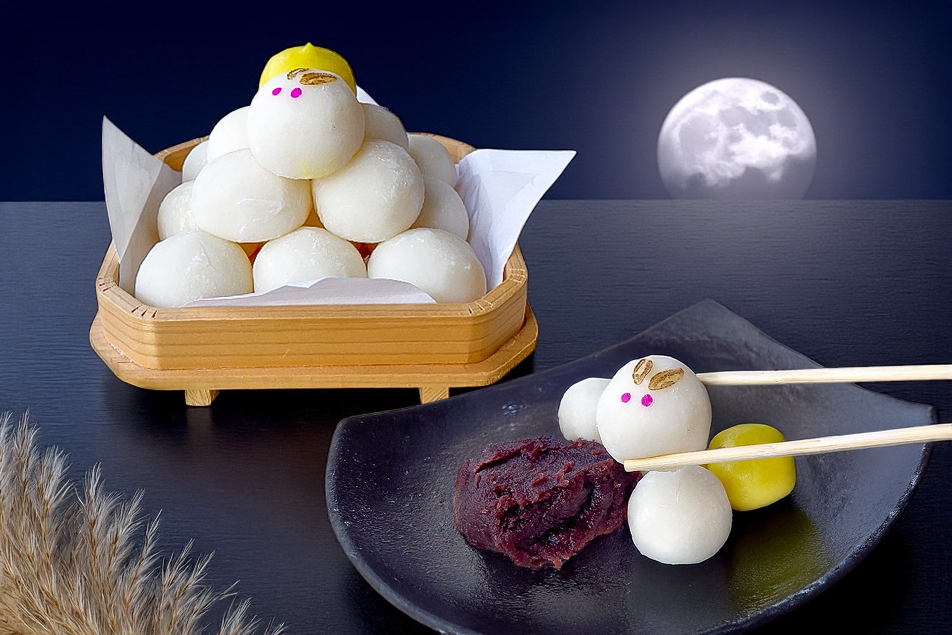 十五夜・十三夜限定】一日4000本売れる大人気団子が“お月見うさぎ”に大